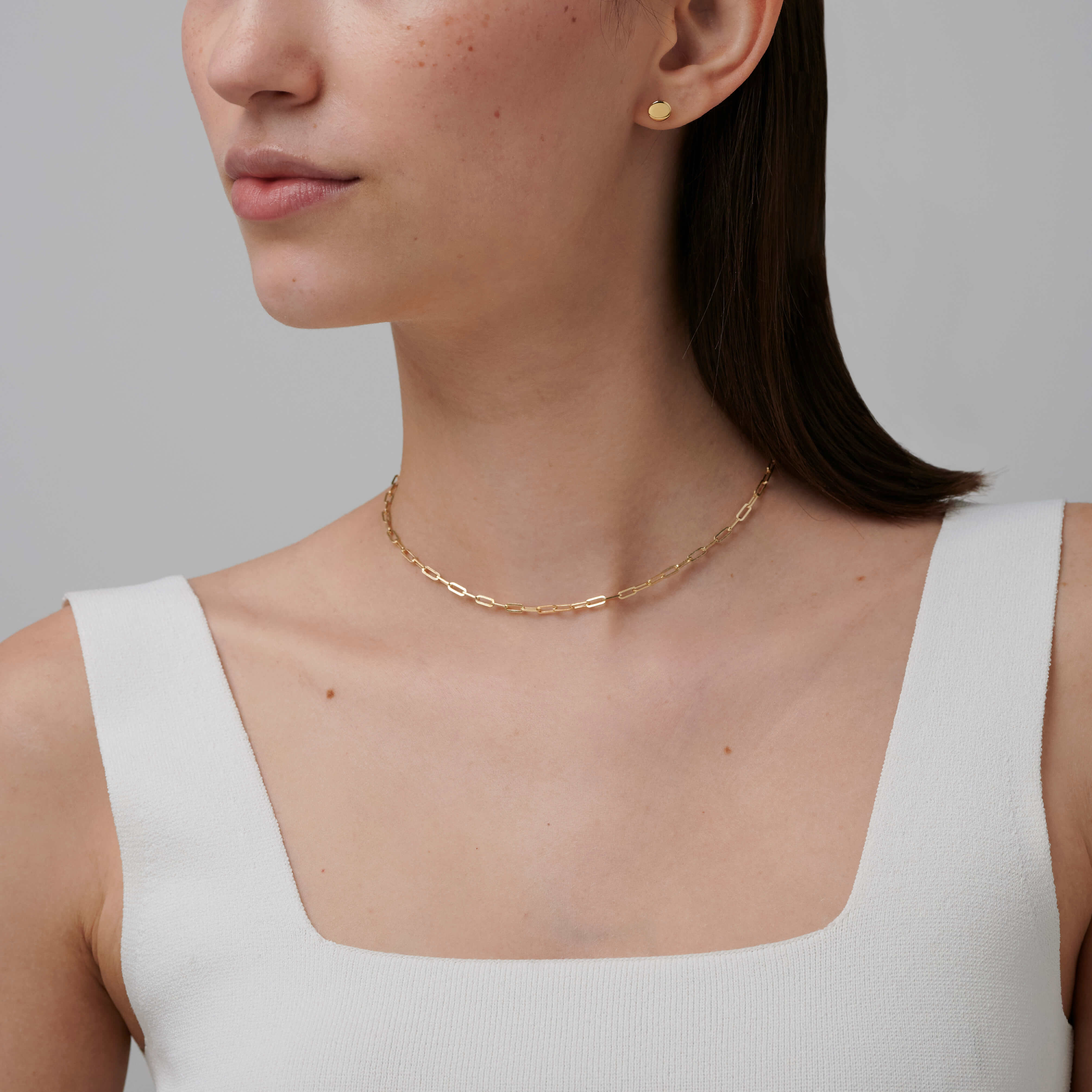 886 Royal Mint Necklaces 886 Square Trace Chain in 9ct Yellow Gold
