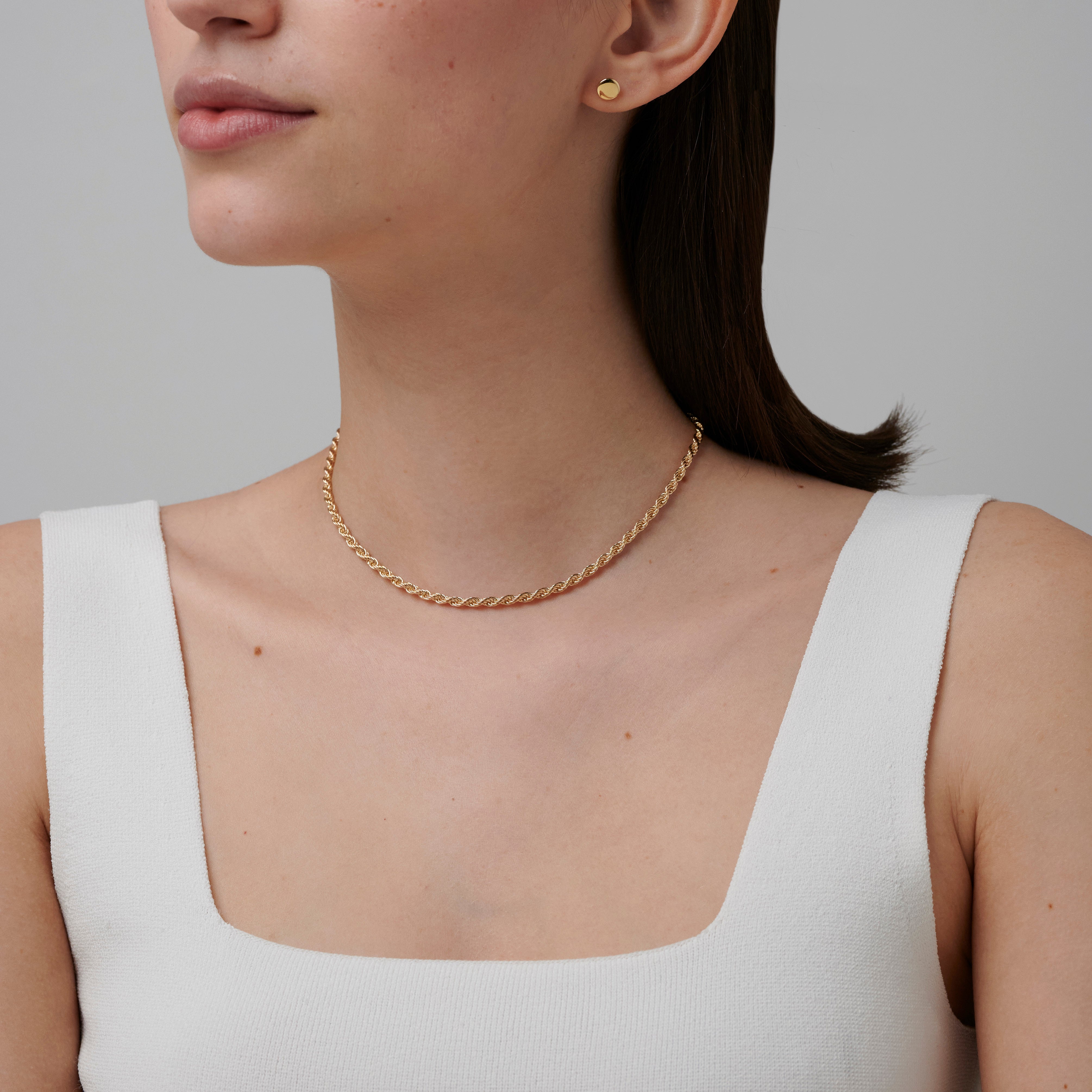 886 Royal Mint Necklaces 886 Rope Chain in 9ct Yellow Gold
