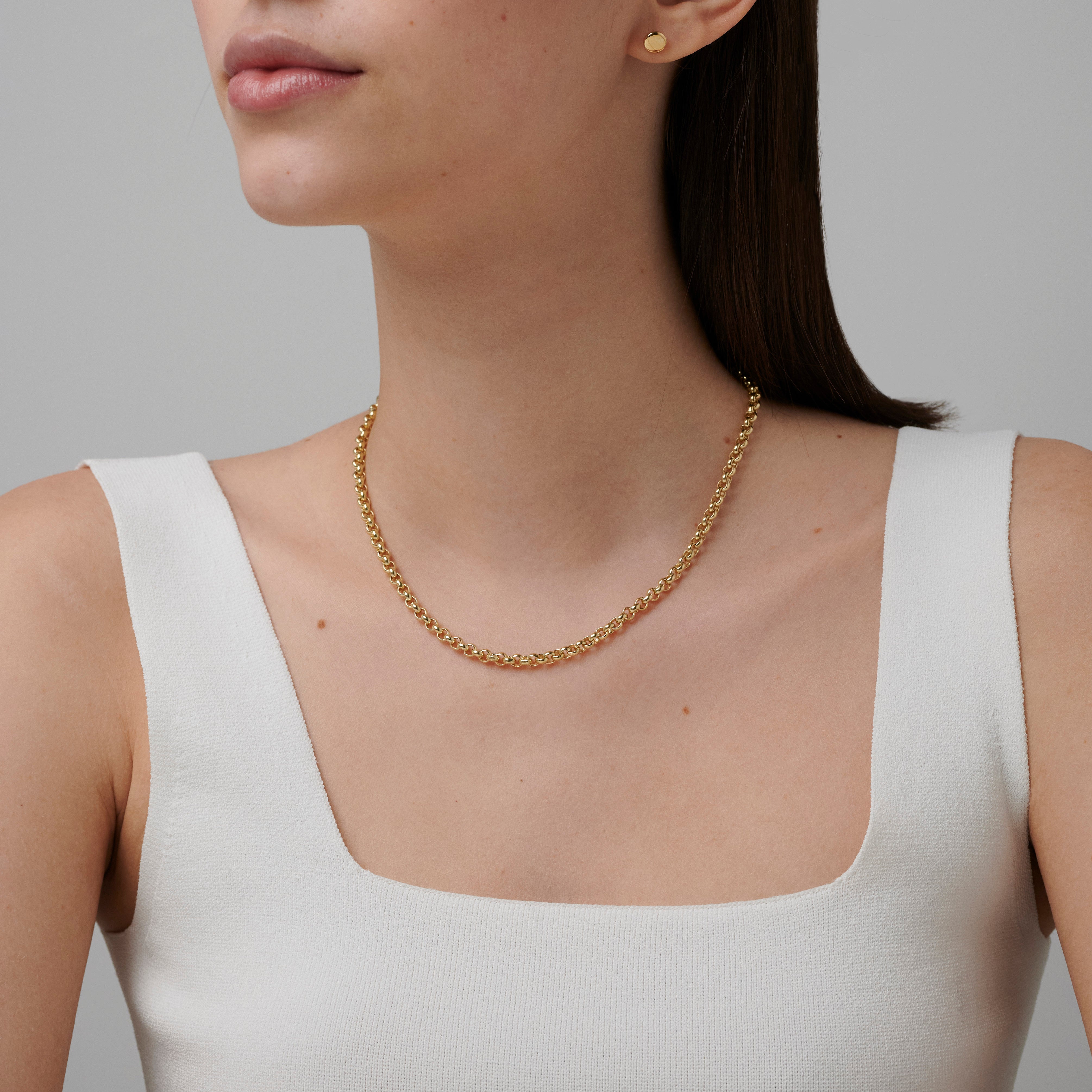 886 Royal Mint Necklaces 886 Belcher Chain in 18ct Yellow Gold