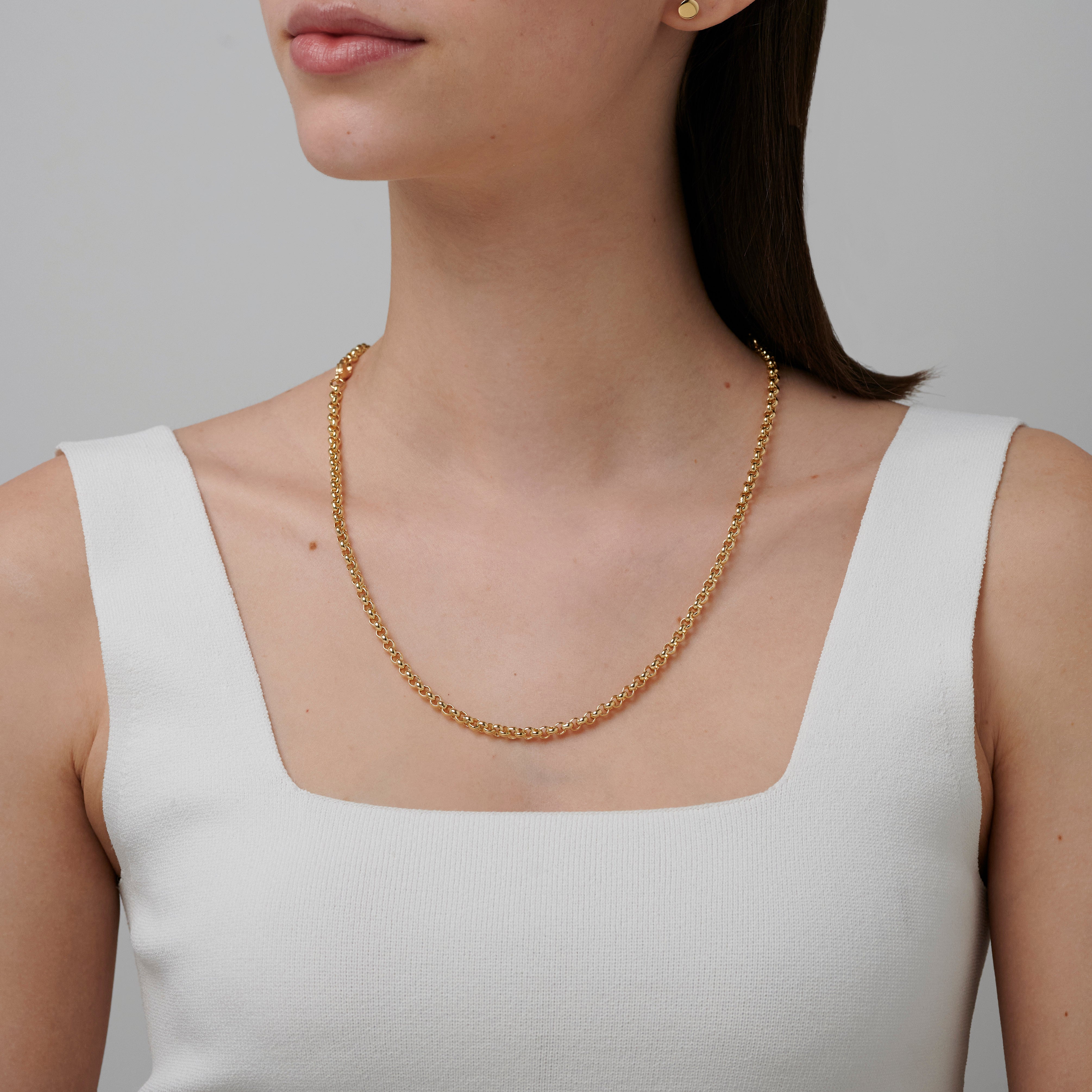 886 Royal Mint Necklaces 886 Belcher Chain in 9ct Yellow Gold