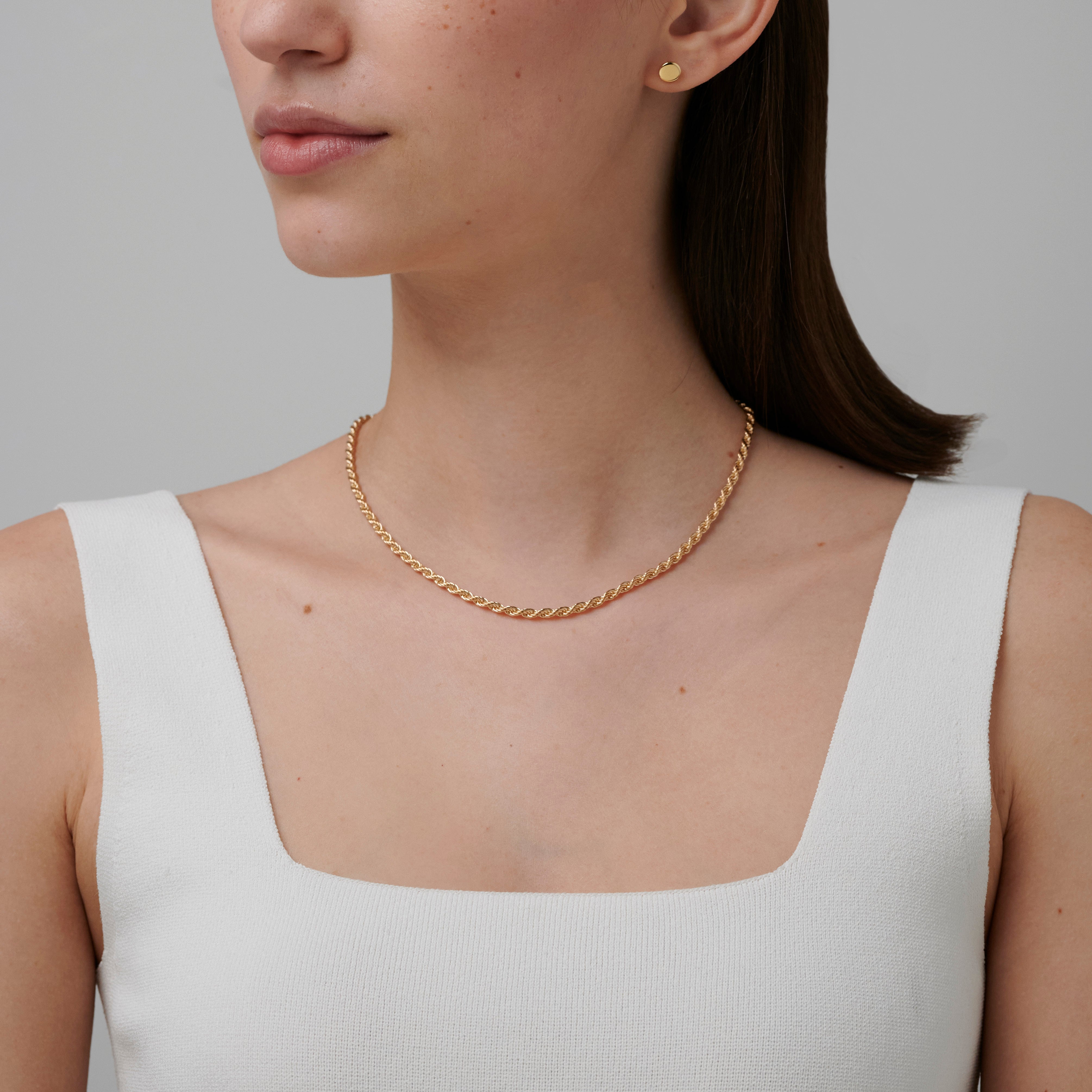 886 Royal Mint Necklaces 886 Rope Chain in 9ct Yellow Gold
