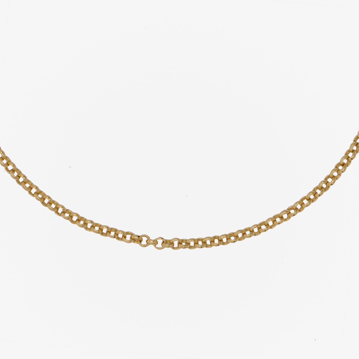 886 Royal Mint Necklaces 886 Small Belcher Chain in 18ct Yellow Gold