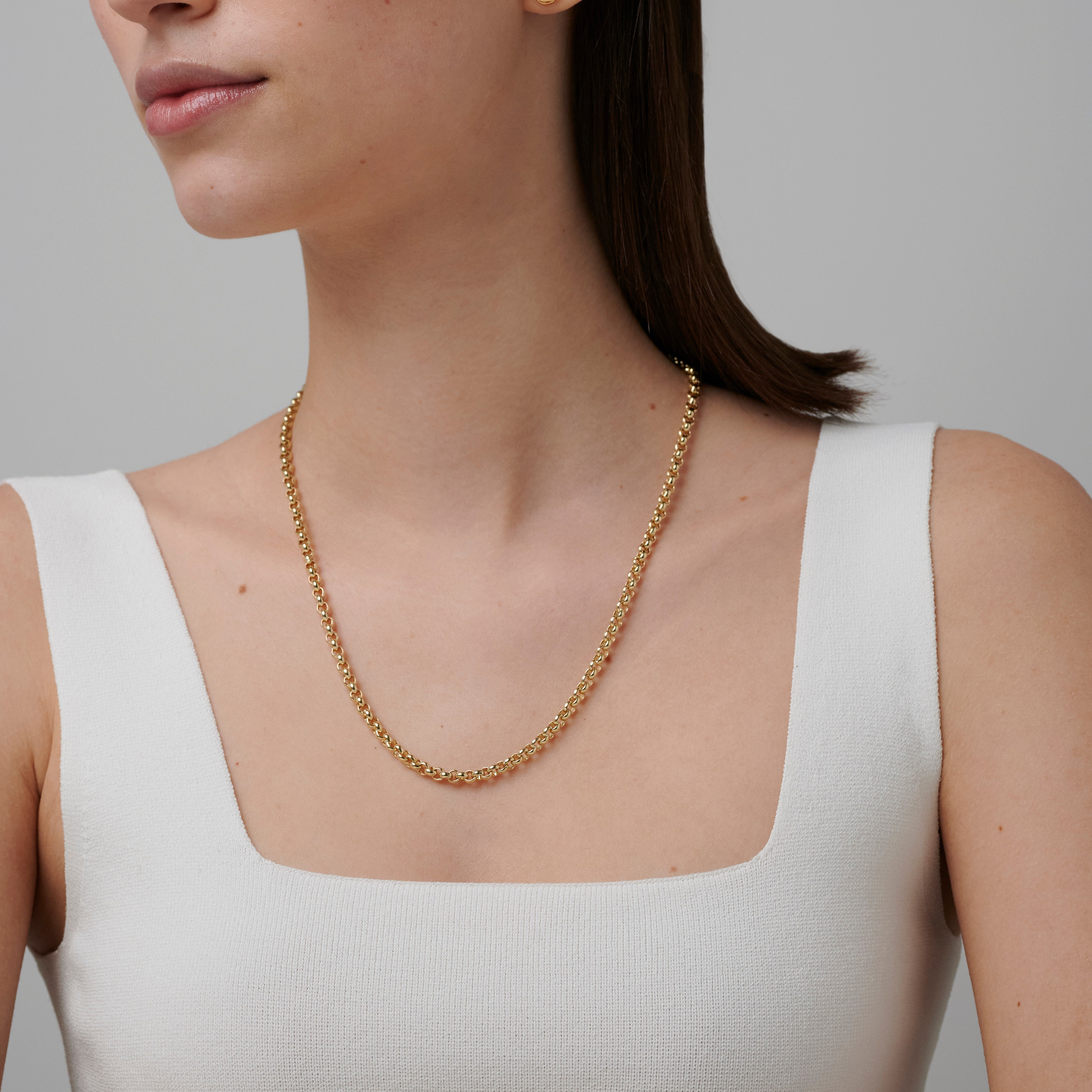 886 Royal Mint Necklaces 886 Belcher Chain in 9ct Yellow Gold