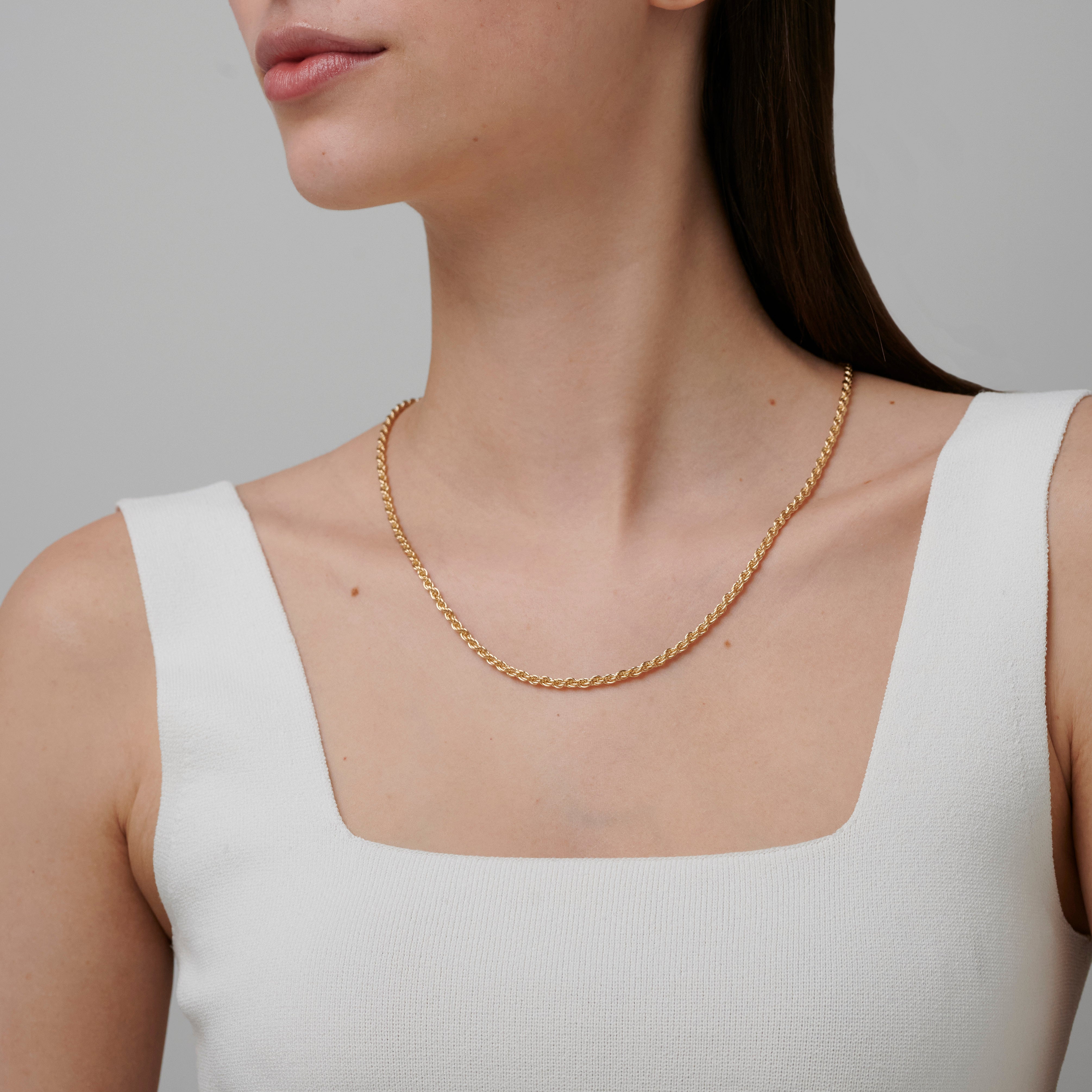 886 Royal Mint Necklaces 886 Rope Chain in 9ct Yellow Gold