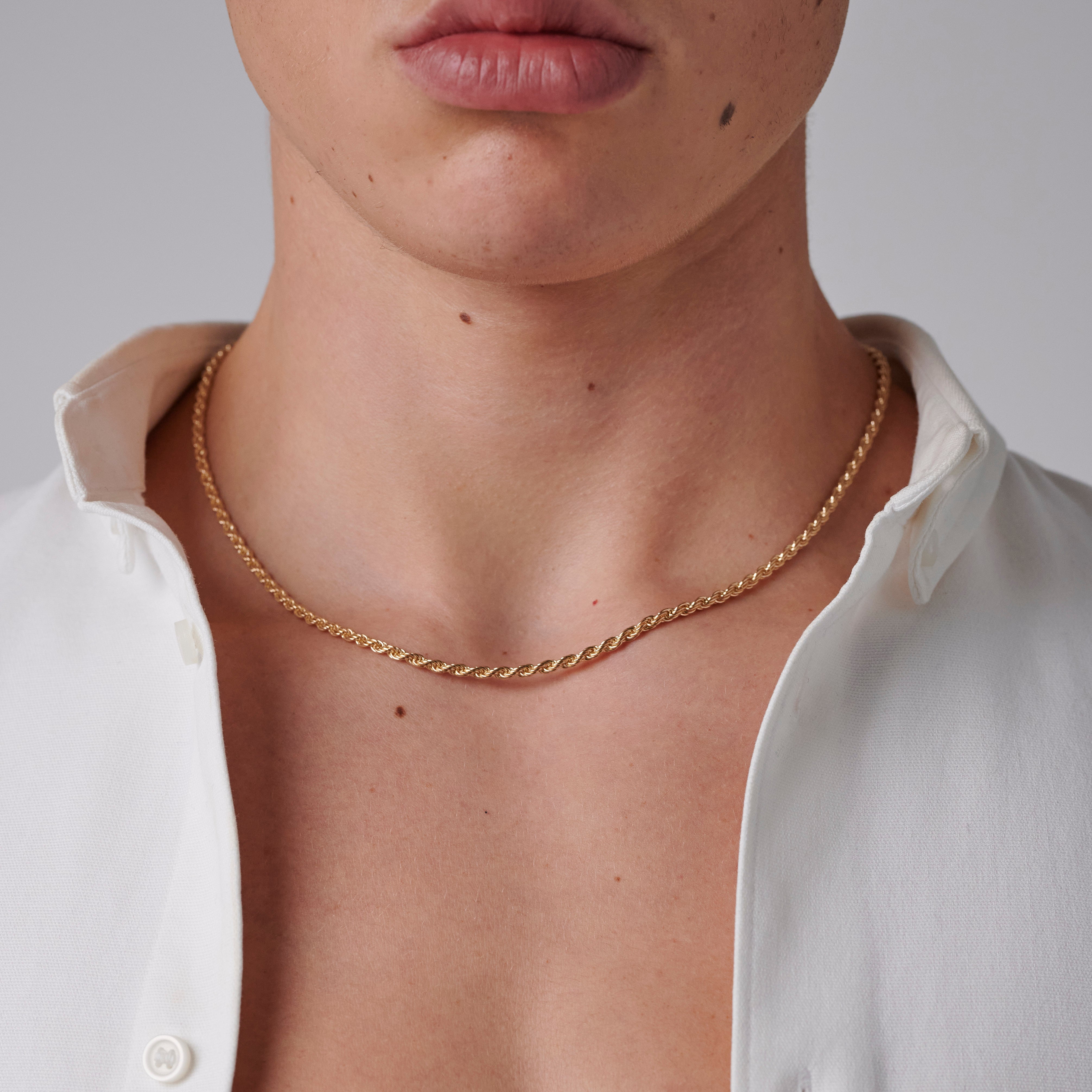 886 Royal Mint Necklaces 886 Rope Chain in 9ct Yellow Gold
