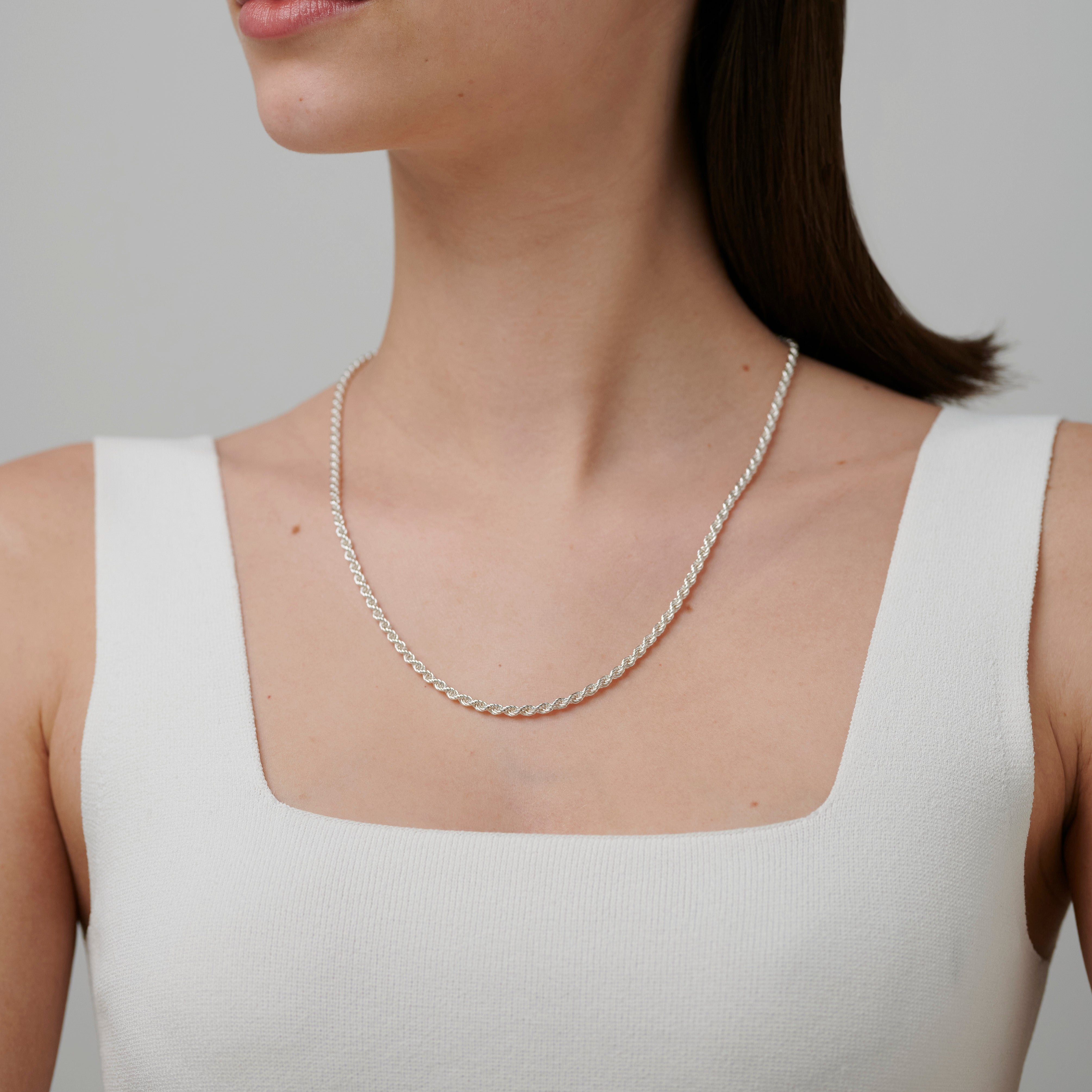 886 Royal Mint Necklaces 886 Rope Chain in Sterling Silver