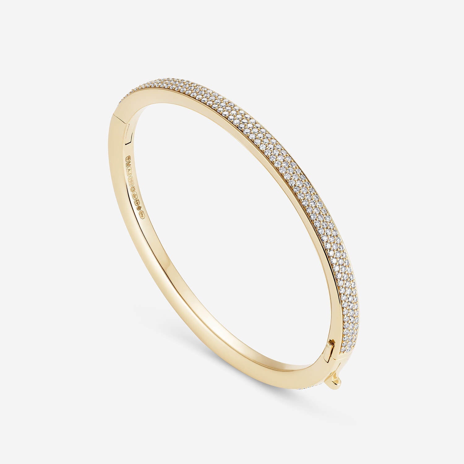 886 Royal Mint Bracelet 886 Pavé Bangle in 18ct Yellow Gold