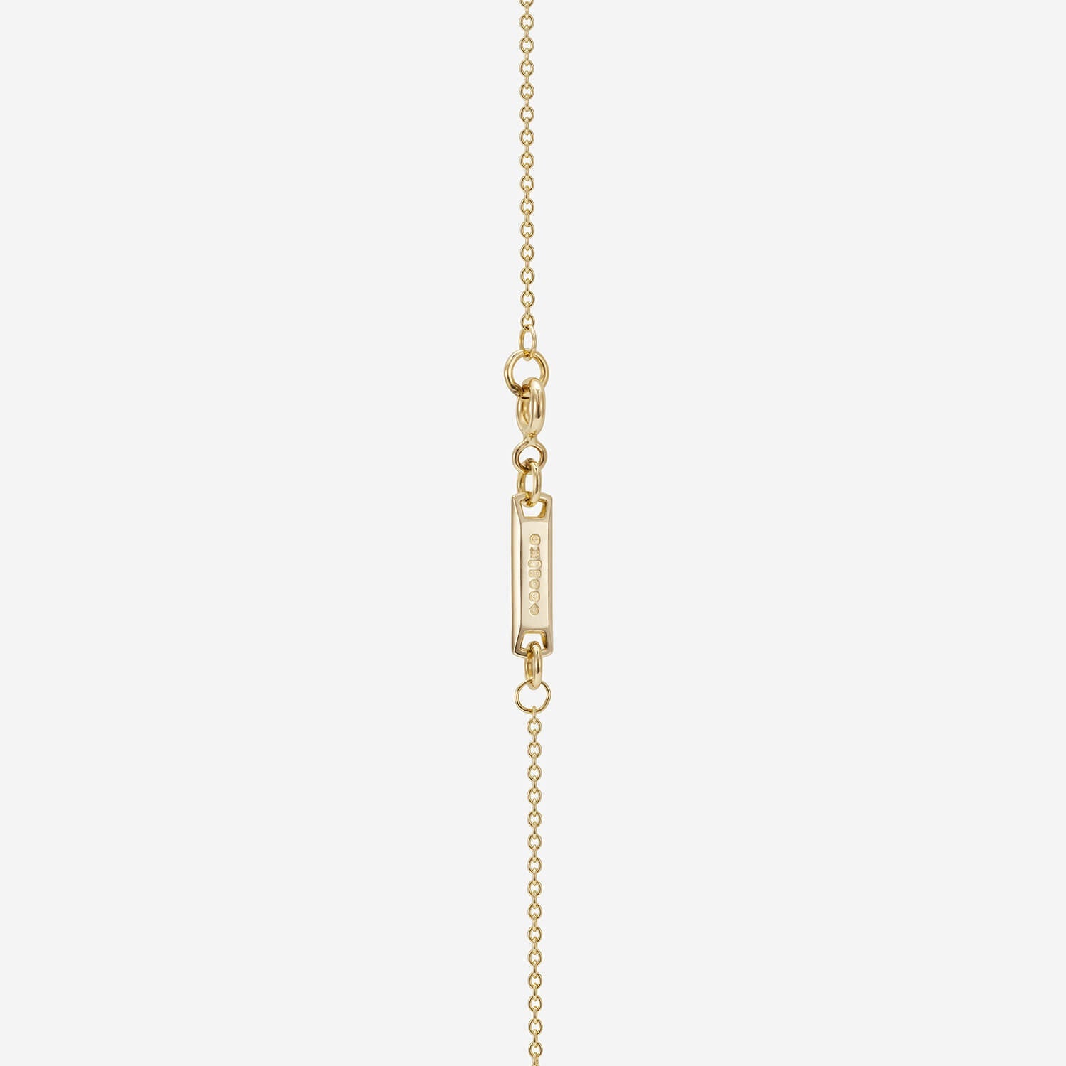 886 Royal Mint Necklaces 886 Pavé Button Pendant with Chain in 18ct Yellow Gold