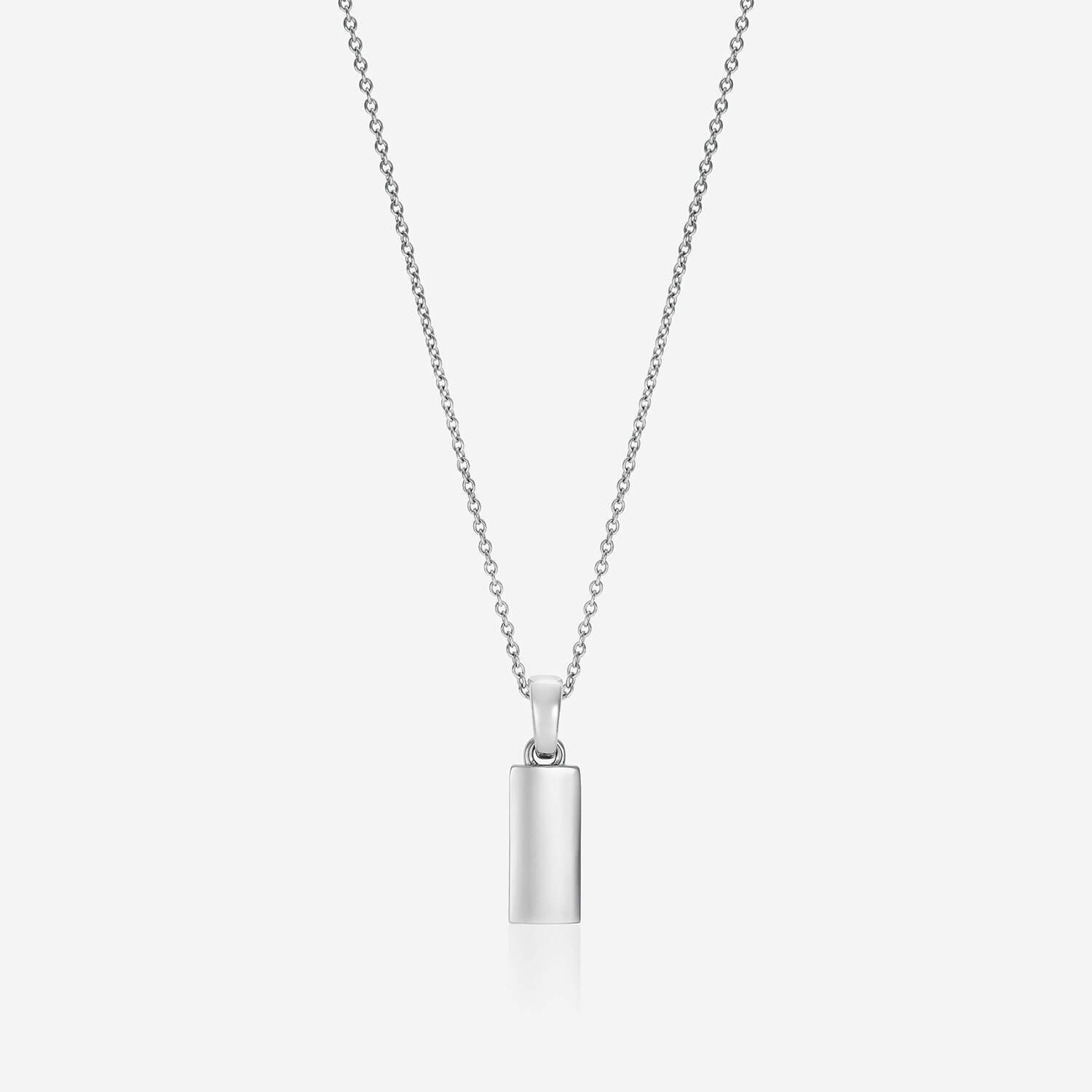 886 Royal Mint Necklaces 886 Small Bar Pendant with Chain in Sterling Silver