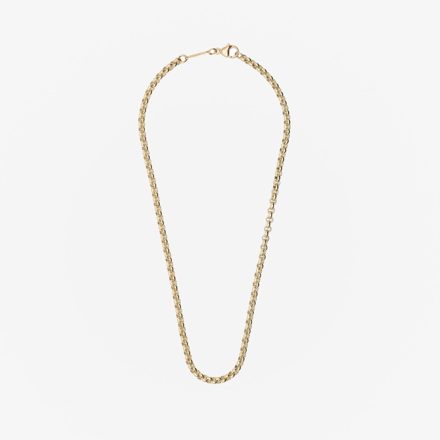 886 Royal Mint Necklaces 14 inch 886 Belcher Chain in 9ct Yellow Gold