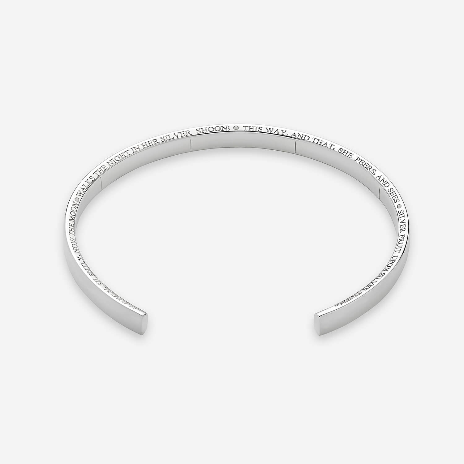 886 Royal Mint Bracelet 886 Poem Cuff in Sterling Silver
