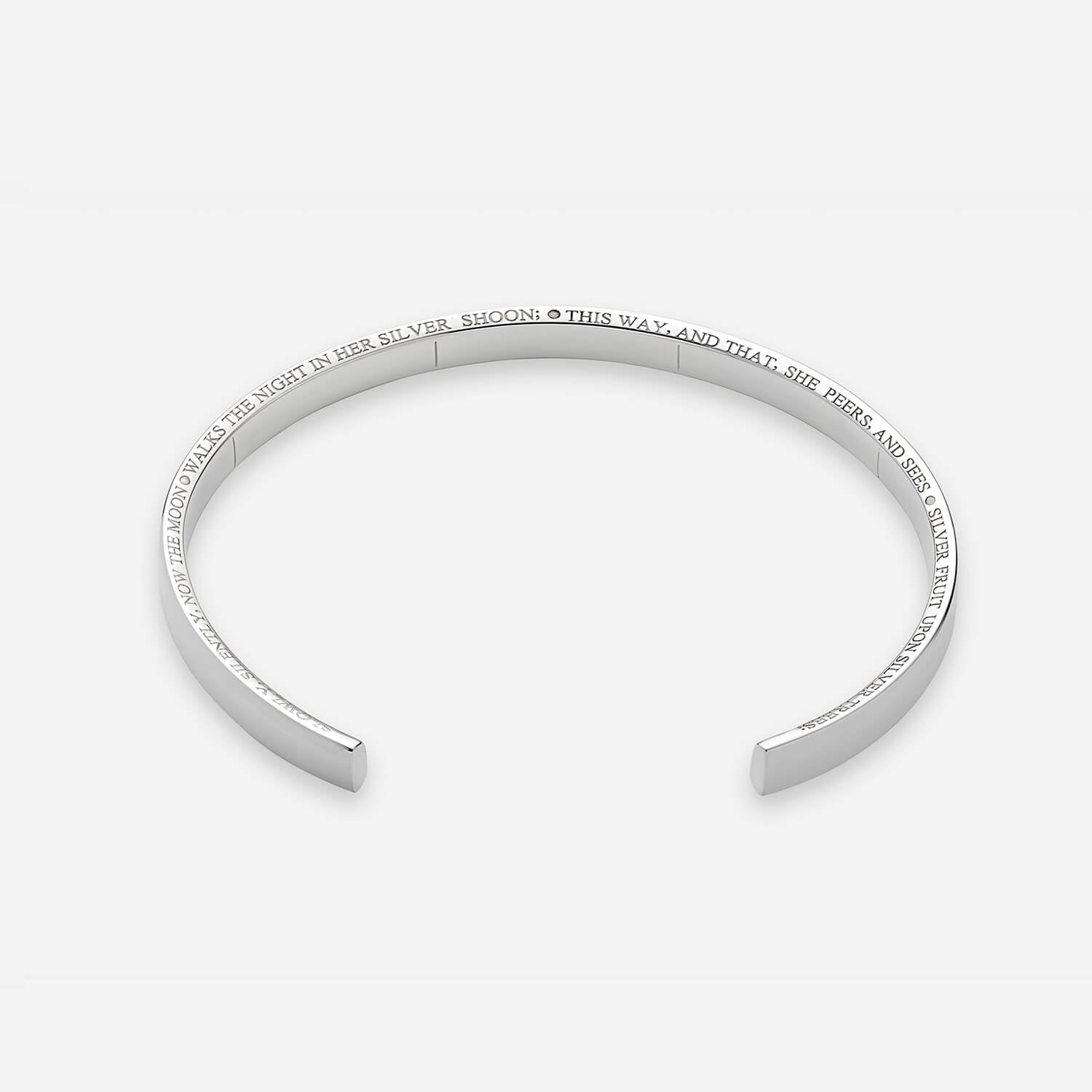 886 Royal Mint Bracelet 886 Poem Cuff in Sterling Silver