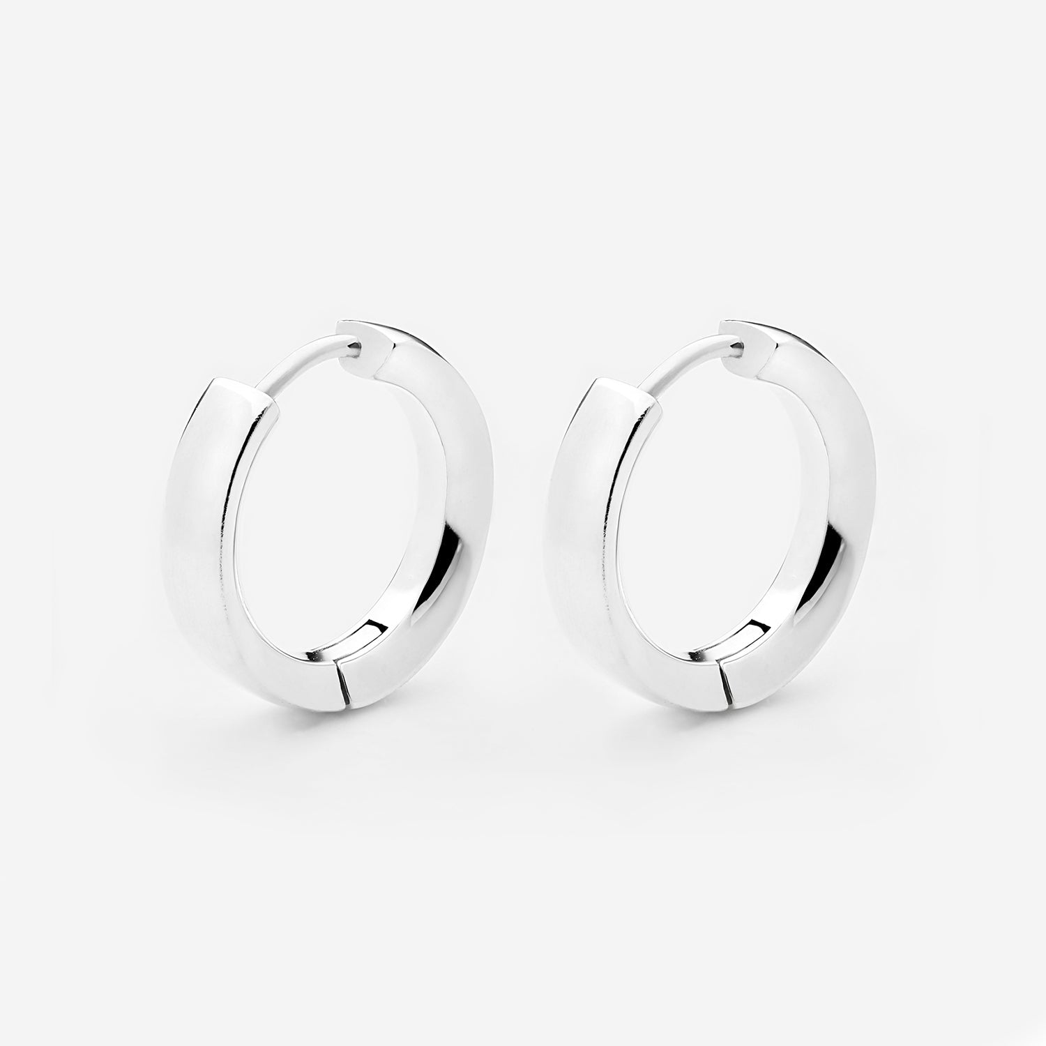 886 Royal Mint Earrings 886 Hoops in Sterling Silver