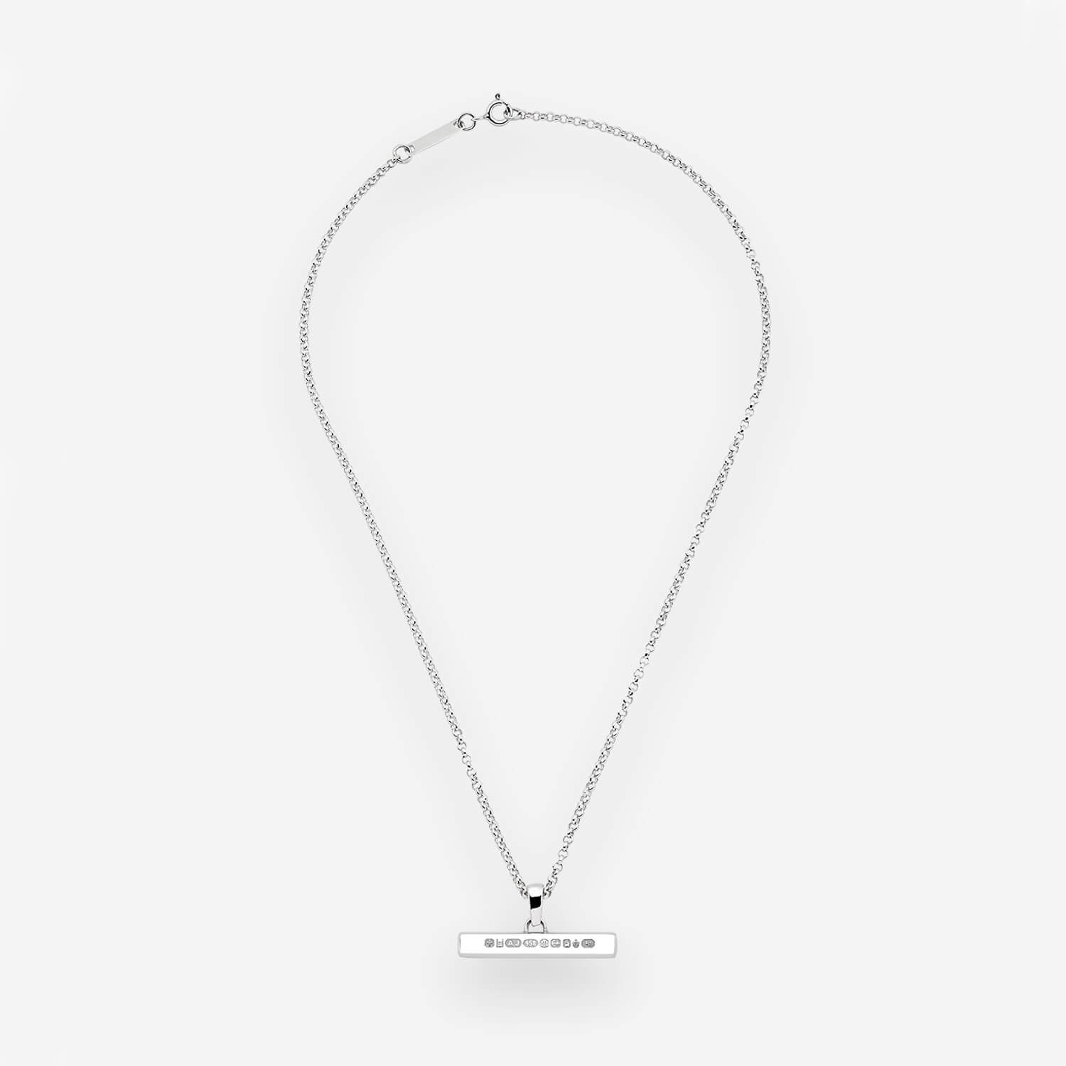 886 Royal Mint Pendants & Charms 886 T-Bar Pendant in Sterling Silver