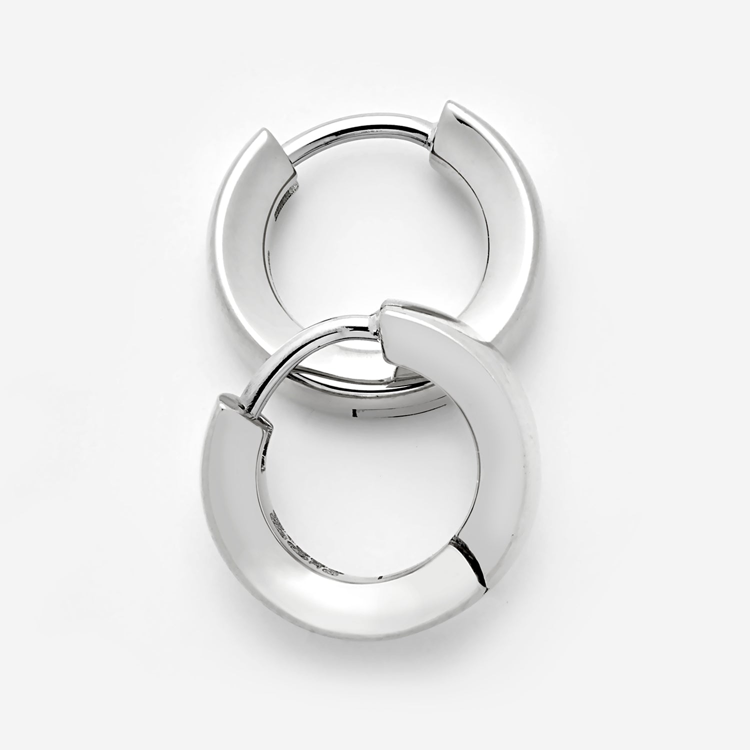 886 Royal Mint Earrings 886 Huggie Hoops in Sterling Silver