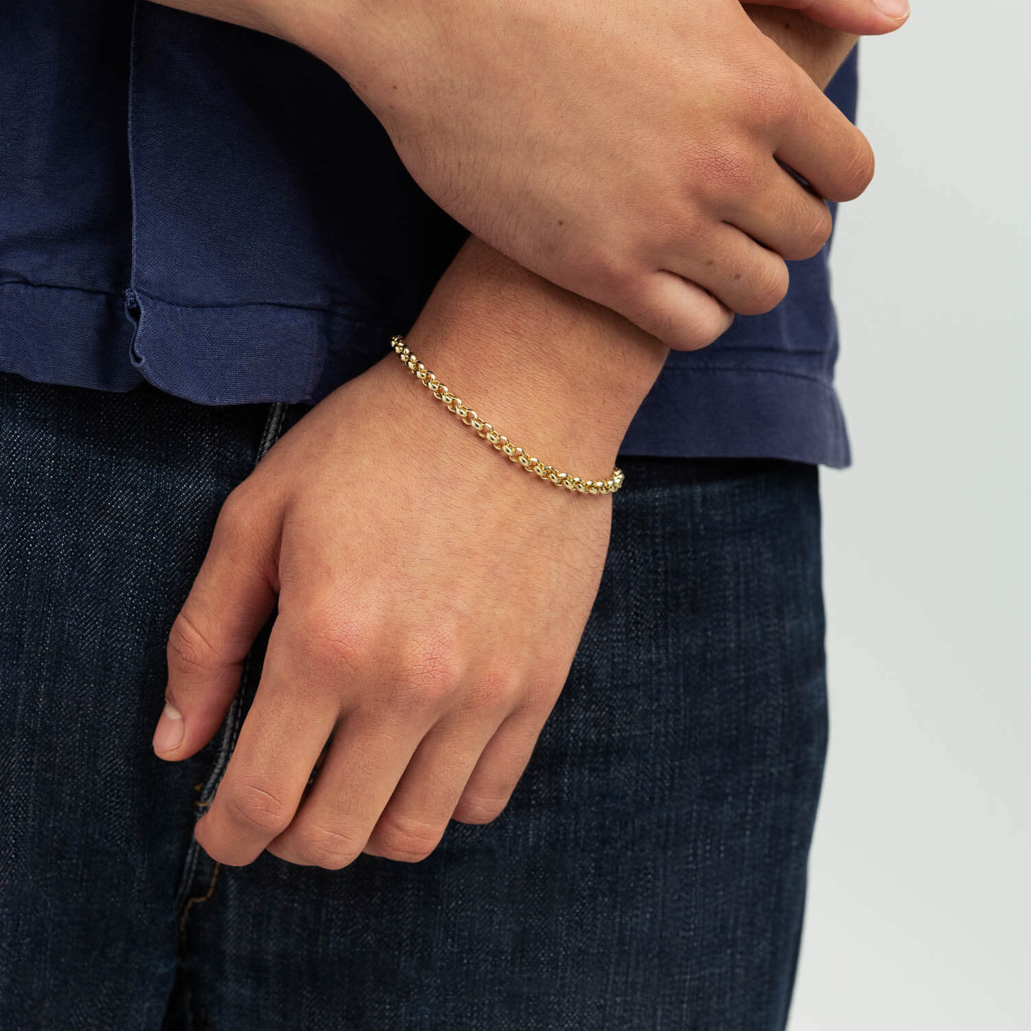 886 Royal Mint Bracelets 886 Belcher Chain Bracelet in 18ct Yellow Gold