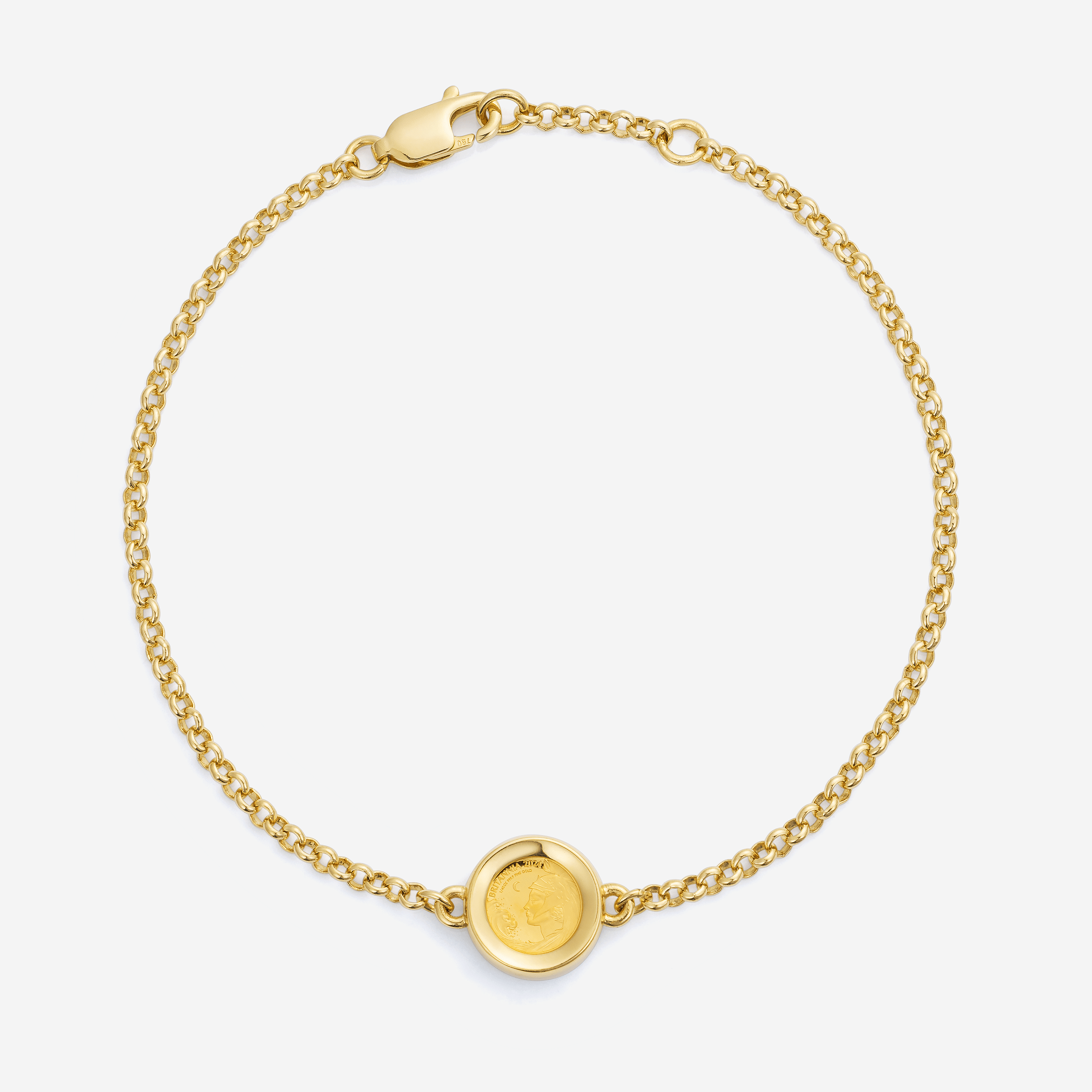 886 Royal Mint Bracelet 1/40oz Bracelet, 18ct Yellow Gold