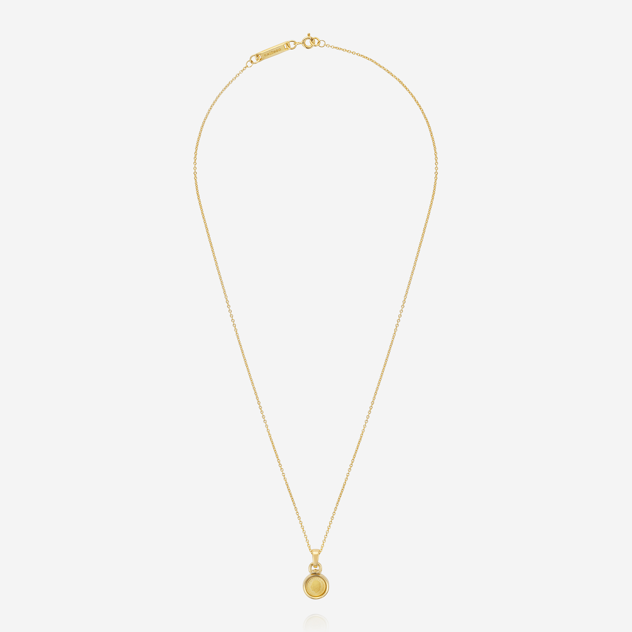 886 Royal Mint Necklaces 1/40oz Pendant with 18 inch Trace Chain, 18ct Yellow Gold