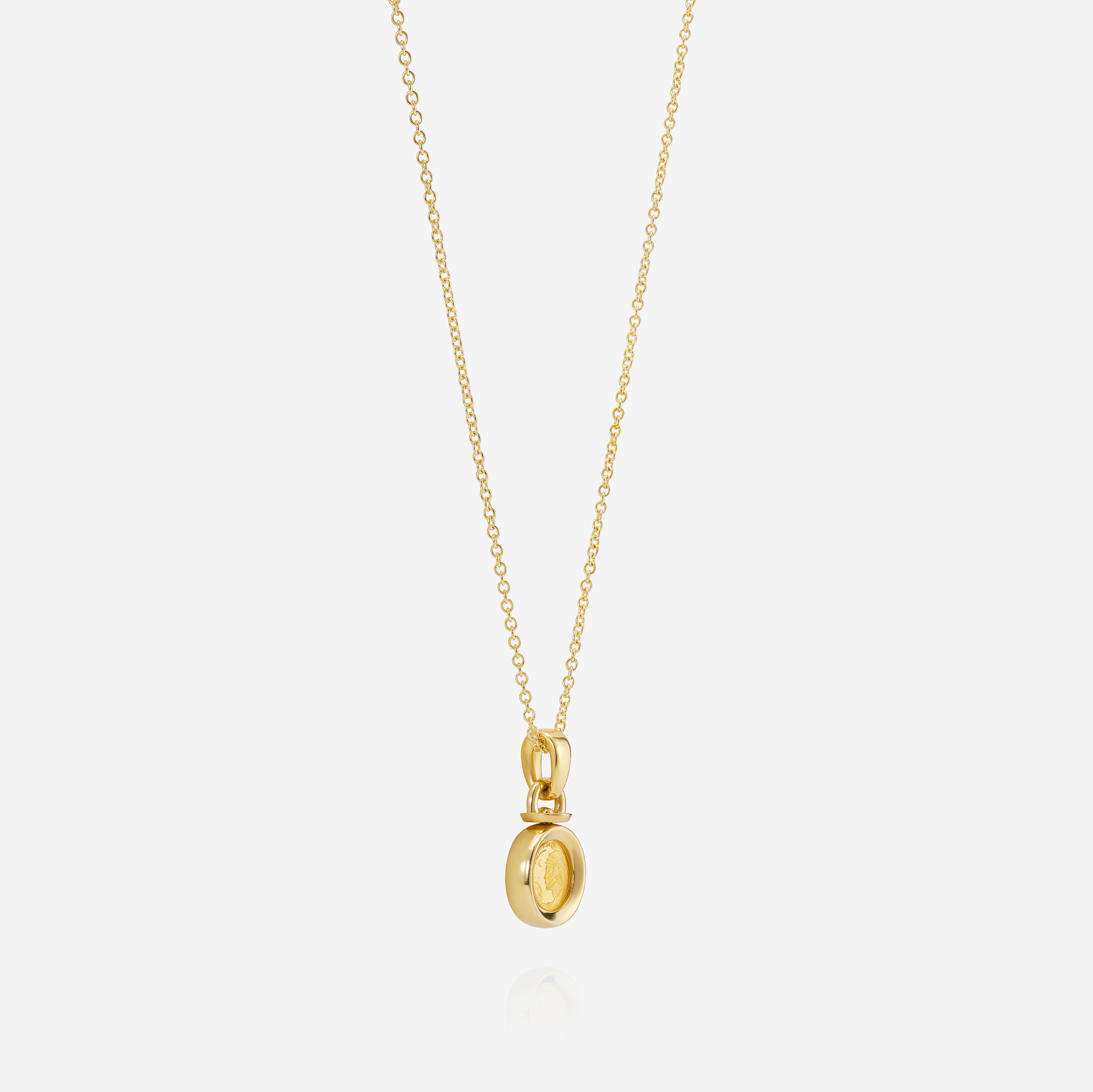 886 Royal Mint Necklaces 1/40oz Pendant with 18 inch Trace Chain, 18ct Yellow Gold