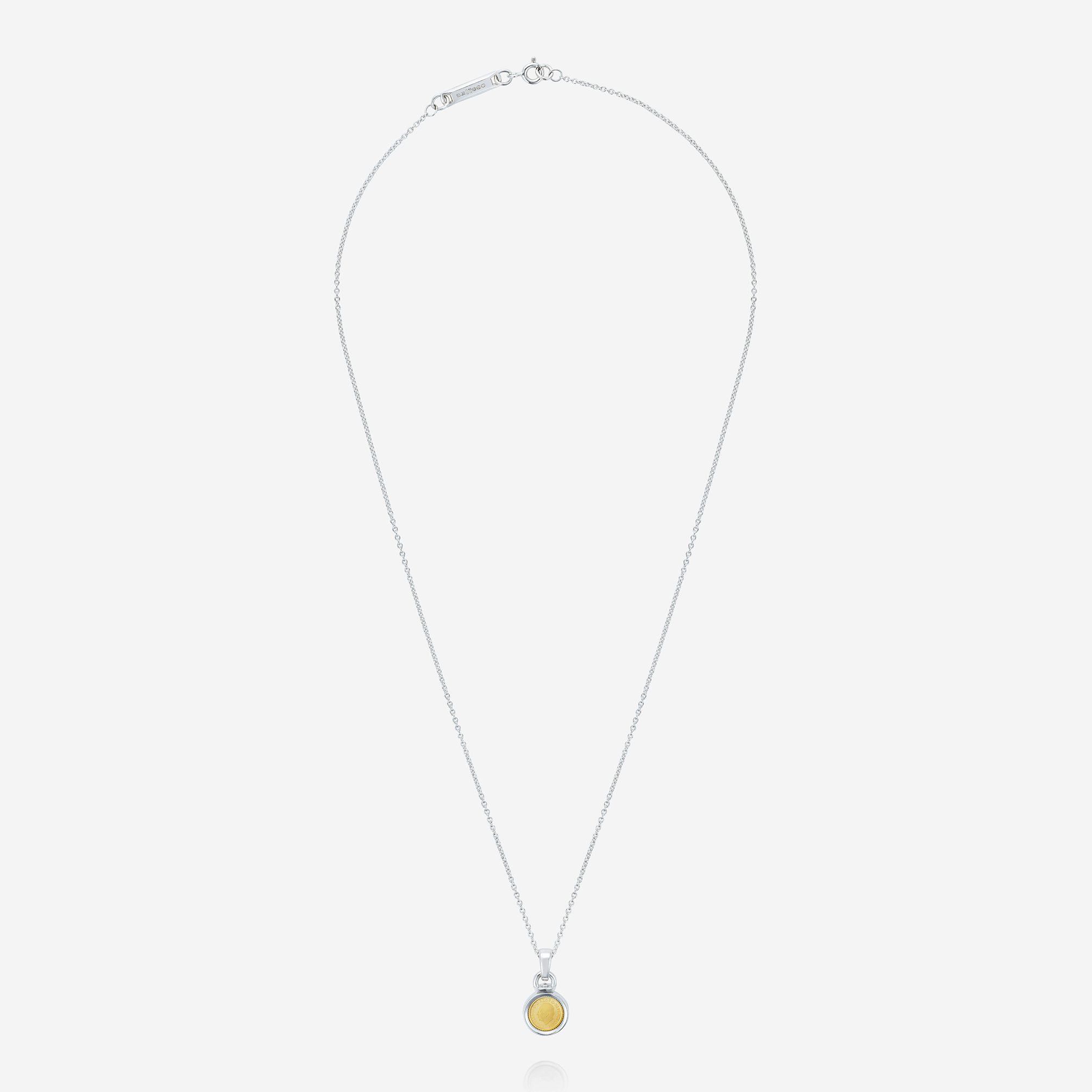 886 Royal Mint Necklaces 1/40oz Pendant with 18 inch Trace Chain, Sterling Silver
