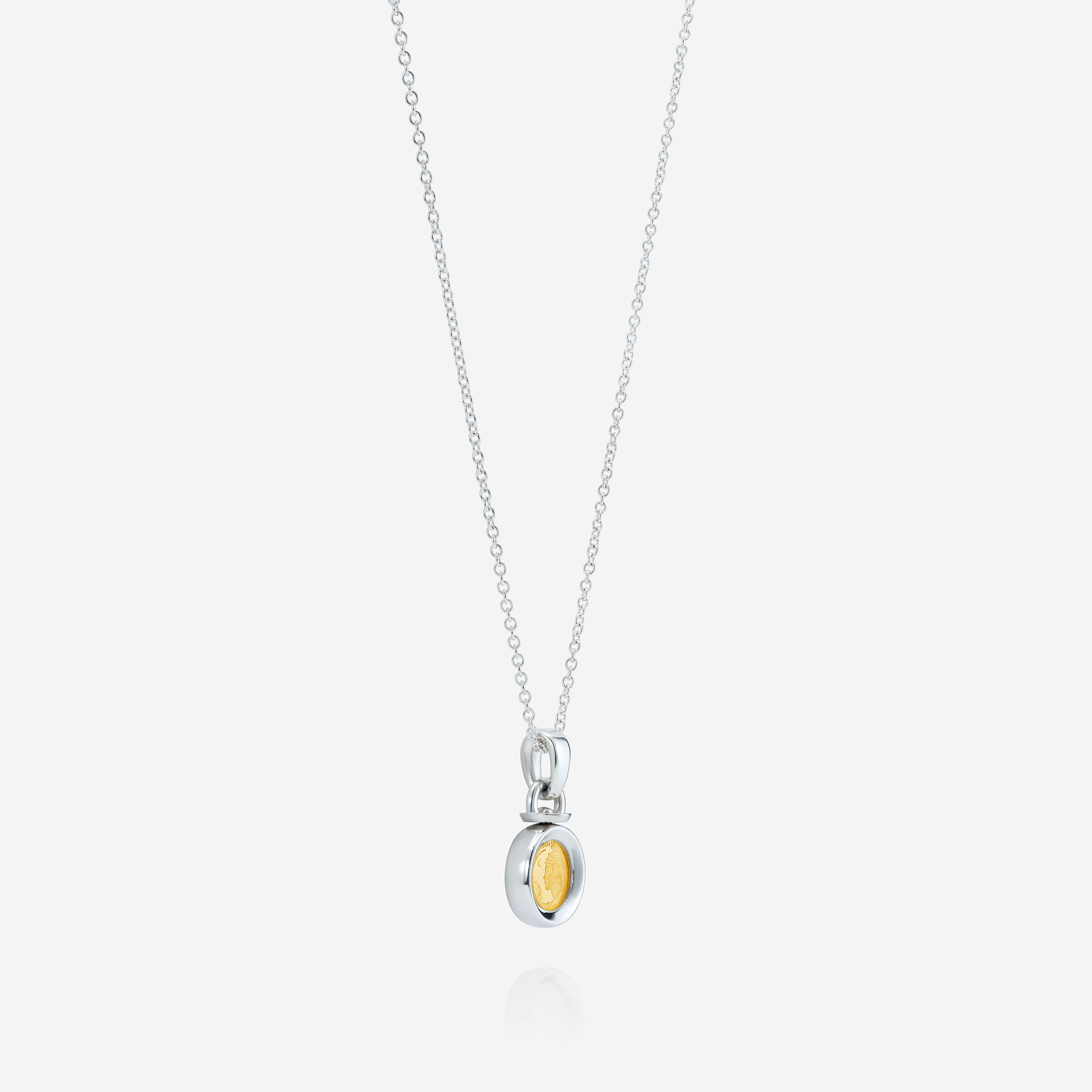 886 Royal Mint Necklaces 1/40oz Pendant with 18 inch Trace Chain, Sterling Silver