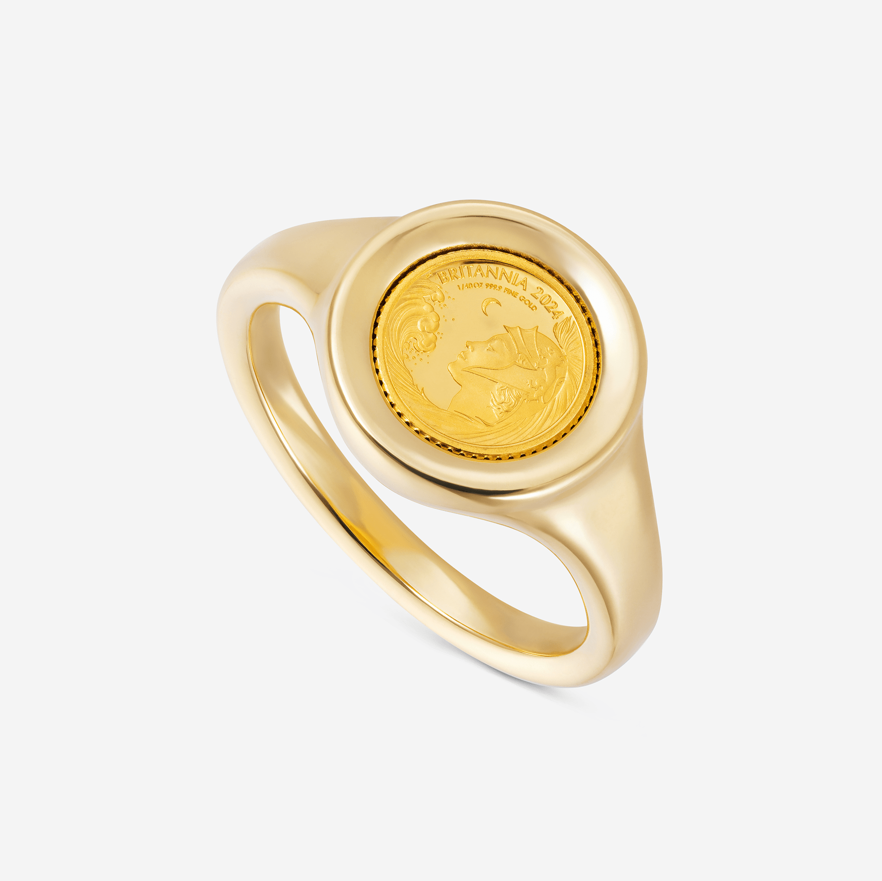 886 Royal Mint Rings 1/40oz Signet Ring, 18ct Yellow Gold