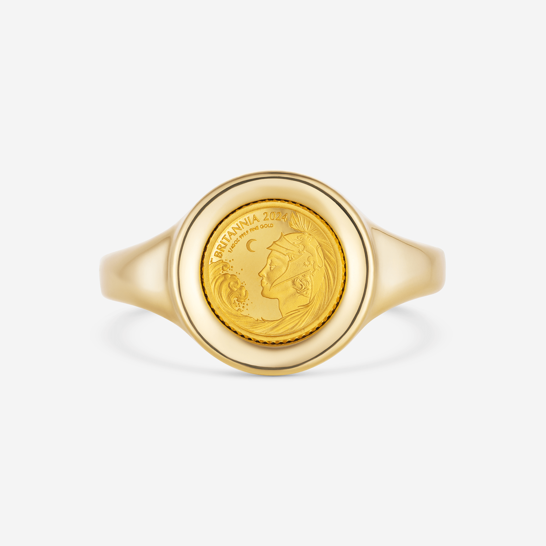 886 Royal Mint Rings 1/40oz Signet Ring, 18ct Yellow Gold