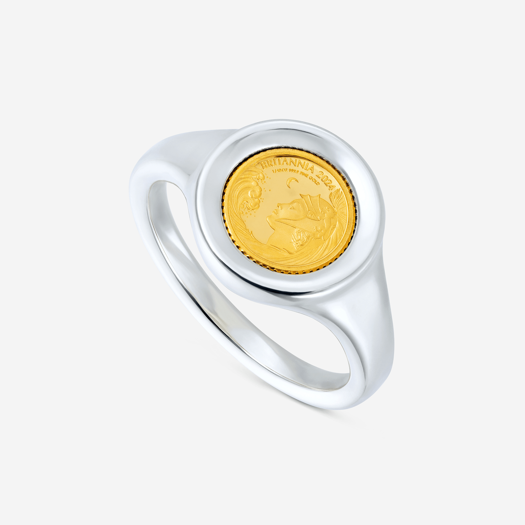 886 Royal Mint Rings 1/40oz Signet Ring, Sterling Silver