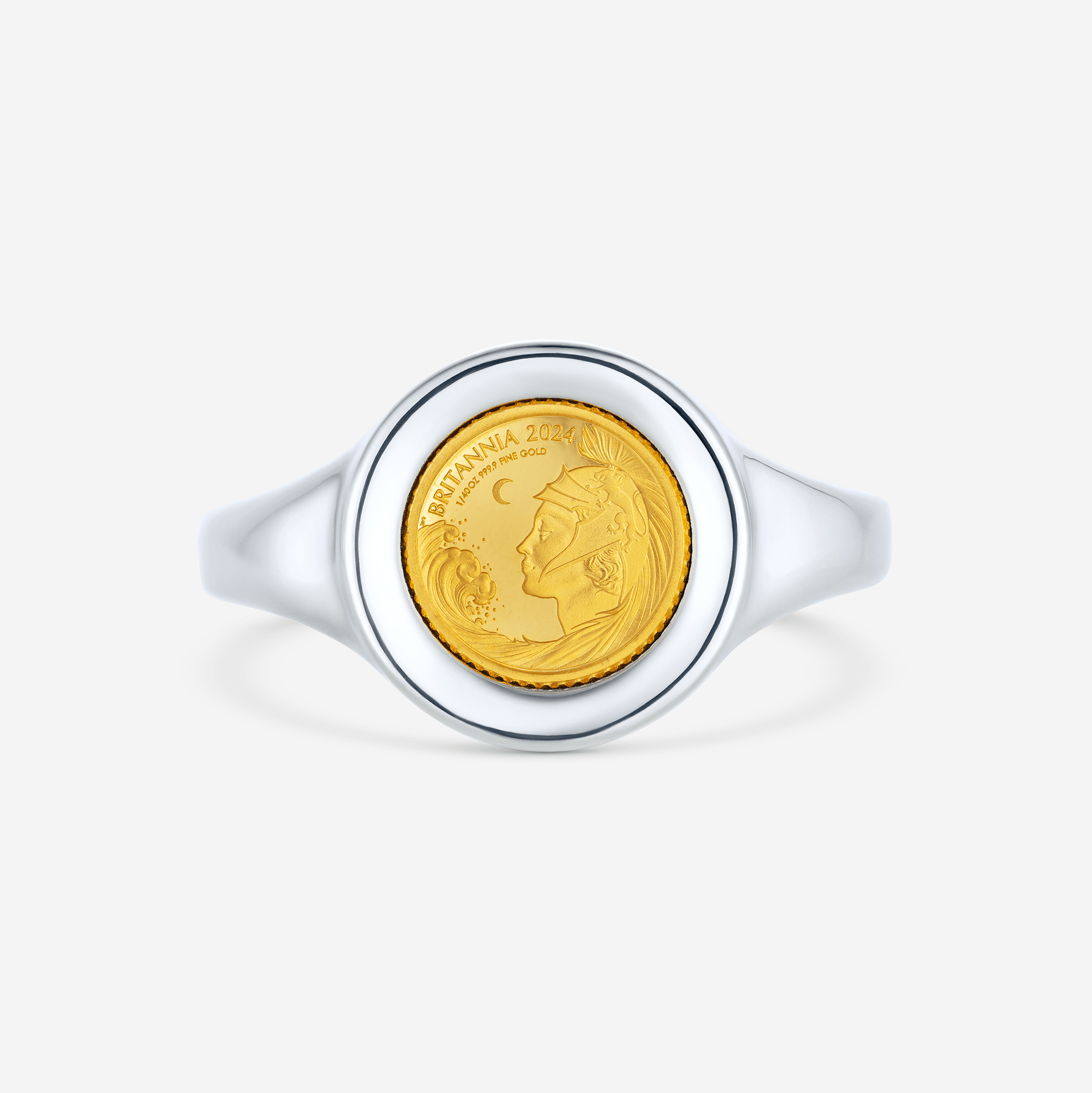 886 Royal Mint Rings 1/40oz Signet Ring, Sterling Silver