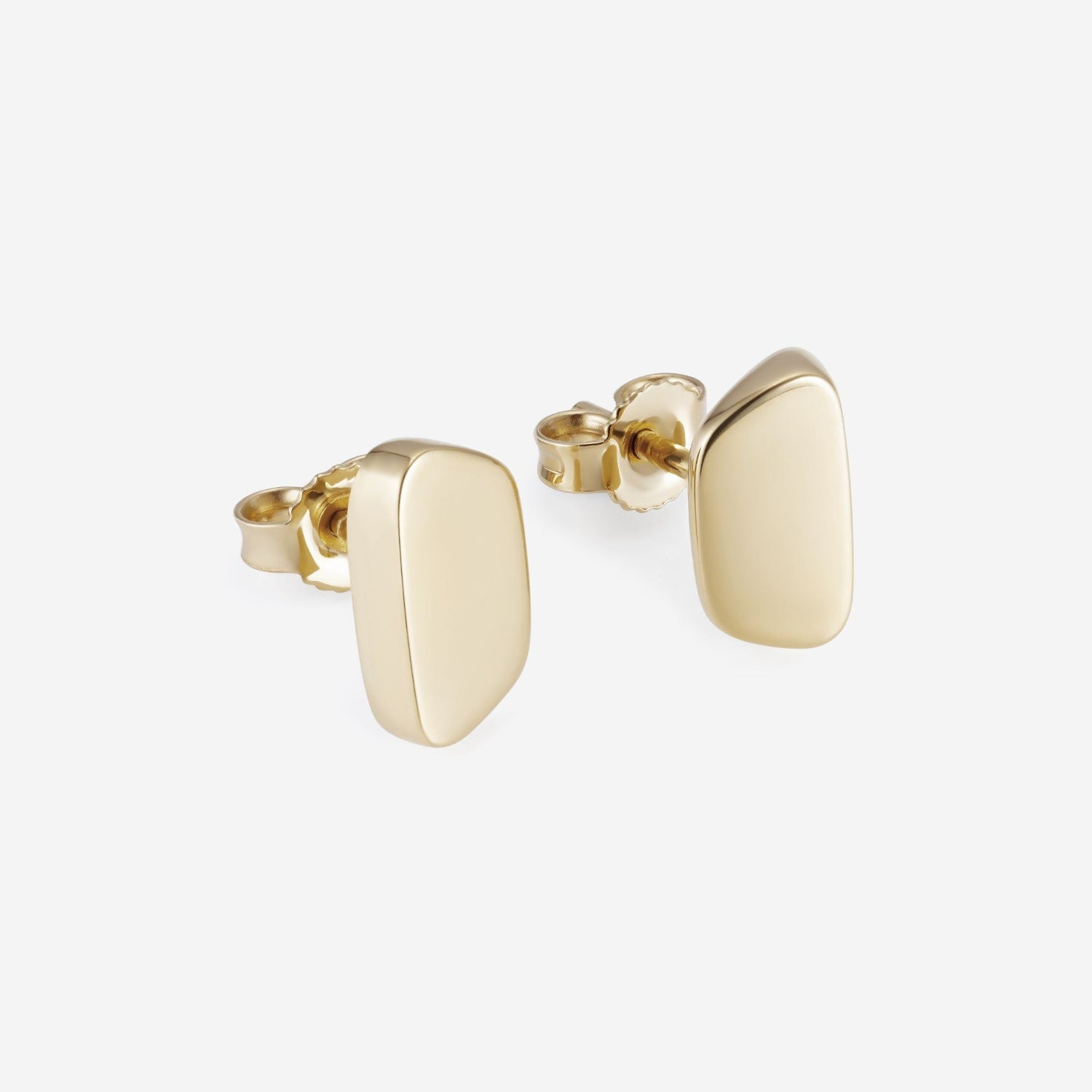 886 Royal Mint Earrings Aurum Slice Stud Earrings, 9ct Yellow Gold