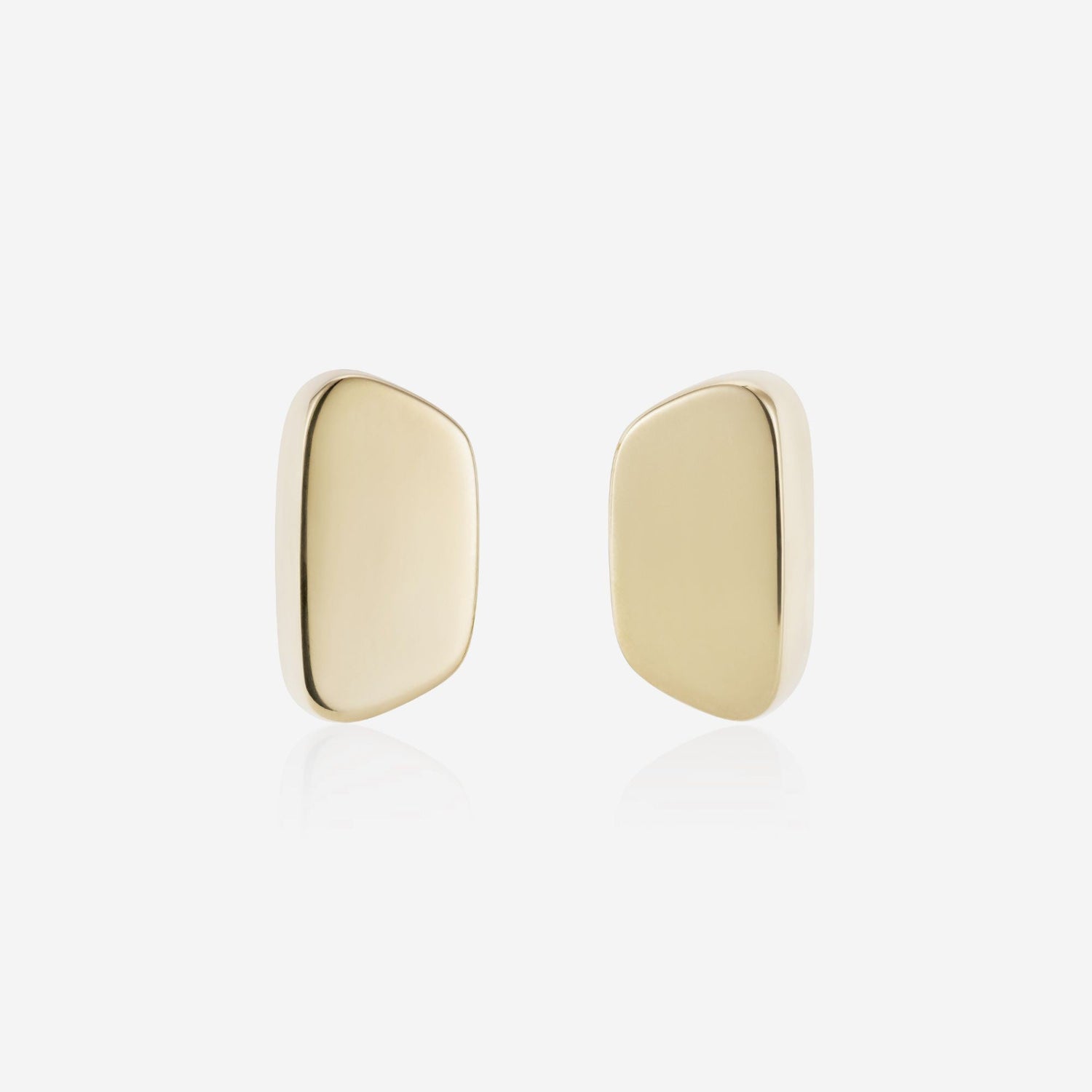 886 Royal Mint Earrings Aurum Slice Stud Earrings, 9ct Yellow Gold