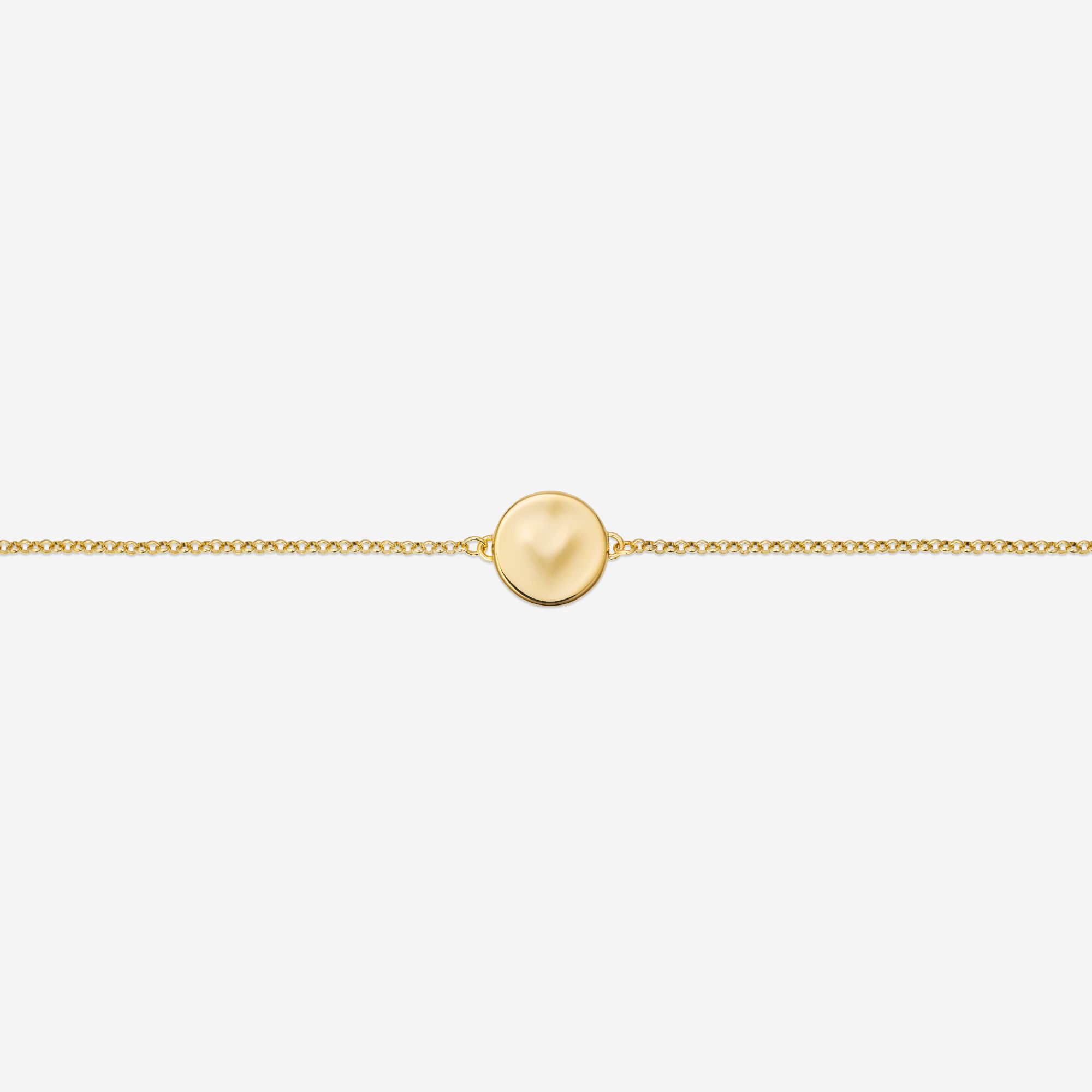 886 Royal Mint Bracelet Heart Caustic Bracelet, 18ct Yellow Gold