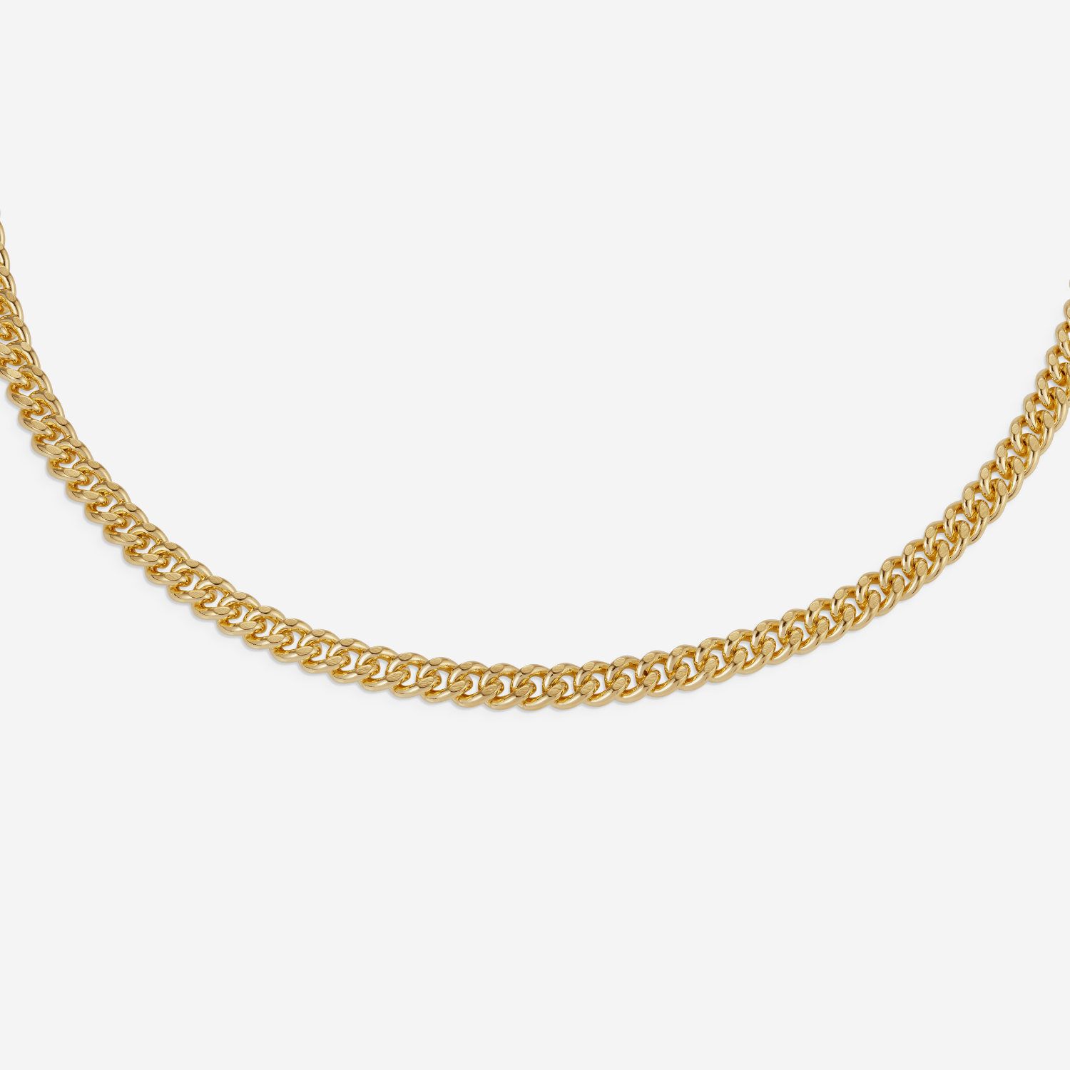 886 Royal Mint Necklaces 886 Fine Curb Chain in 18ct Yellow Gold