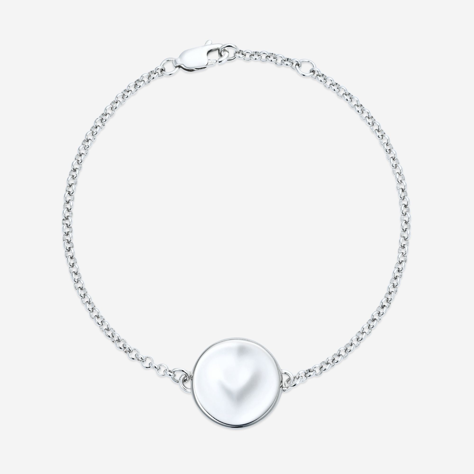 886 Royal Mint Bracelet Heart Caustic Bracelet in Sterling Silver