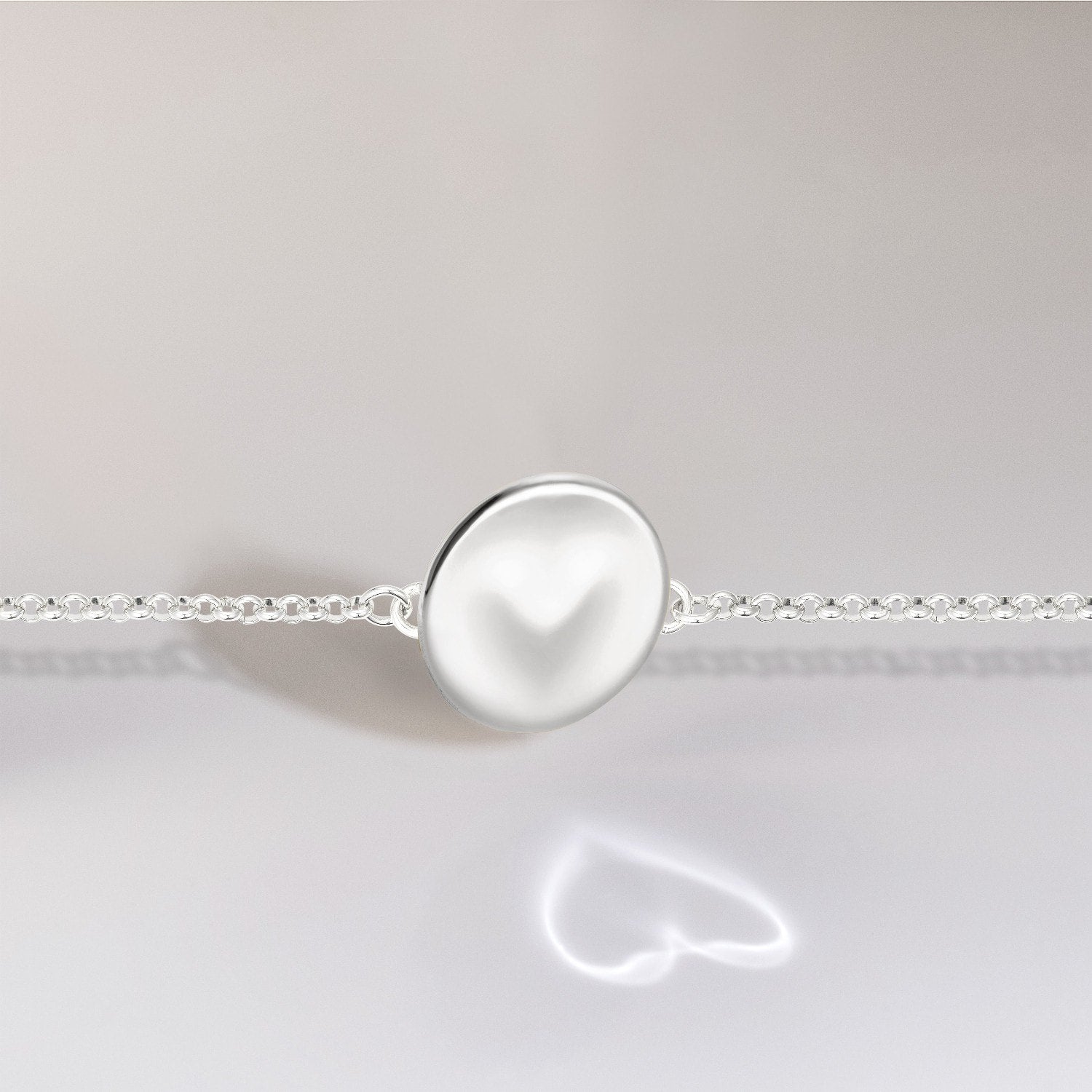886 Royal Mint Bracelet Heart Caustic Bracelet in Sterling Silver