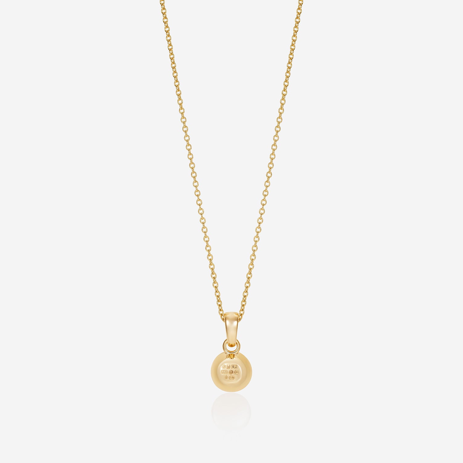 886 Royal Mint Necklaces 886 Button Pendant with Chain in 18ct Yellow Gold