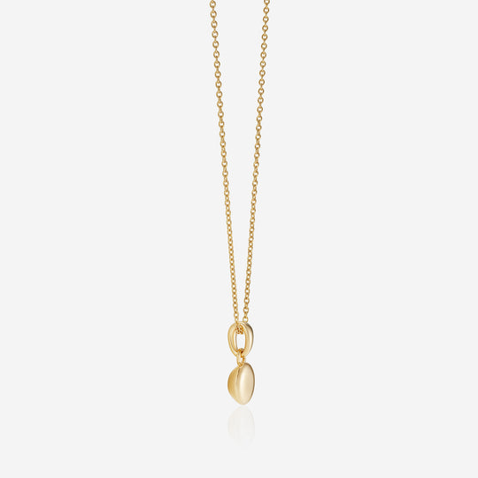 886 Button Pendant with Chain in 18ct Yellow Gold – 886 Royal Mint