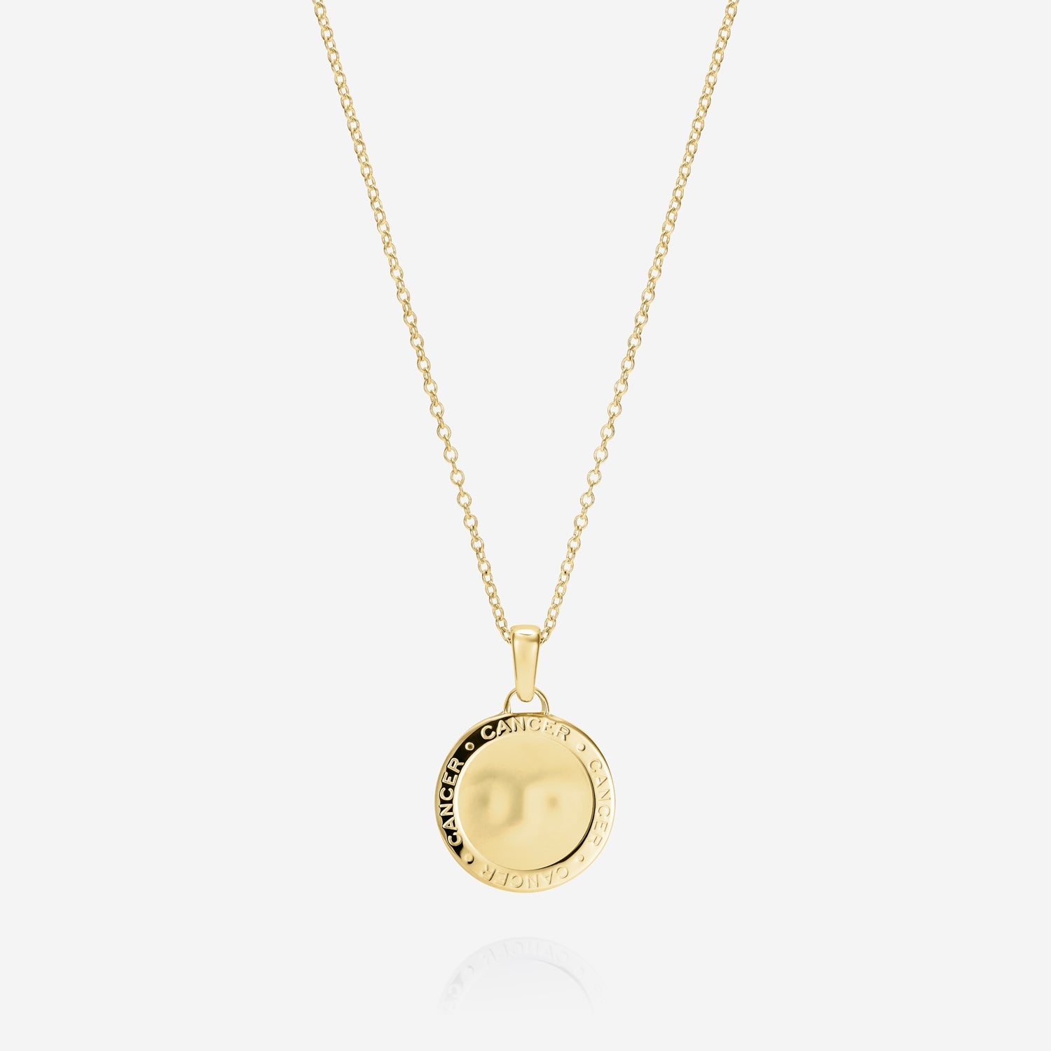 886 Royal Mint Necklaces 886 Caustic Cancer Pendant with Chain in 18ct Yellow Gold