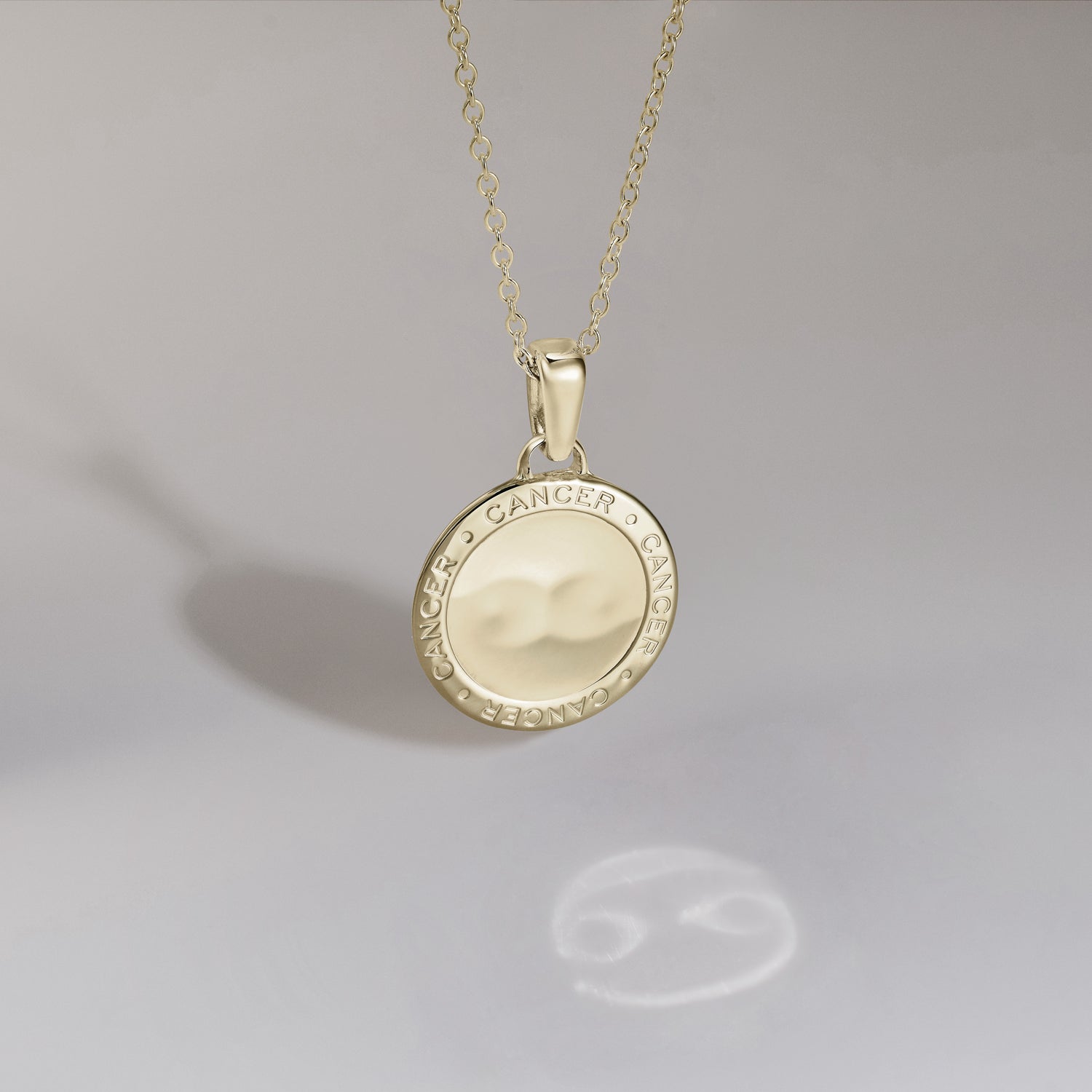 886 Royal Mint Necklaces 886 Caustic Cancer Pendant with Chain in 9ct Yellow Gold