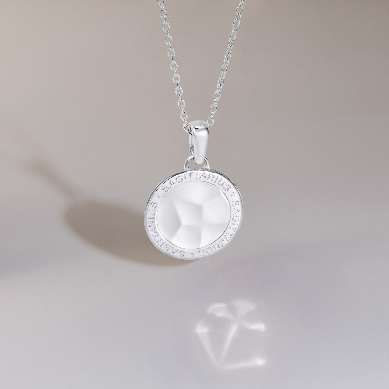 886 Royal Mint Necklaces 886 Caustic Sagittarius Pendant with Chain in Sterling Silver