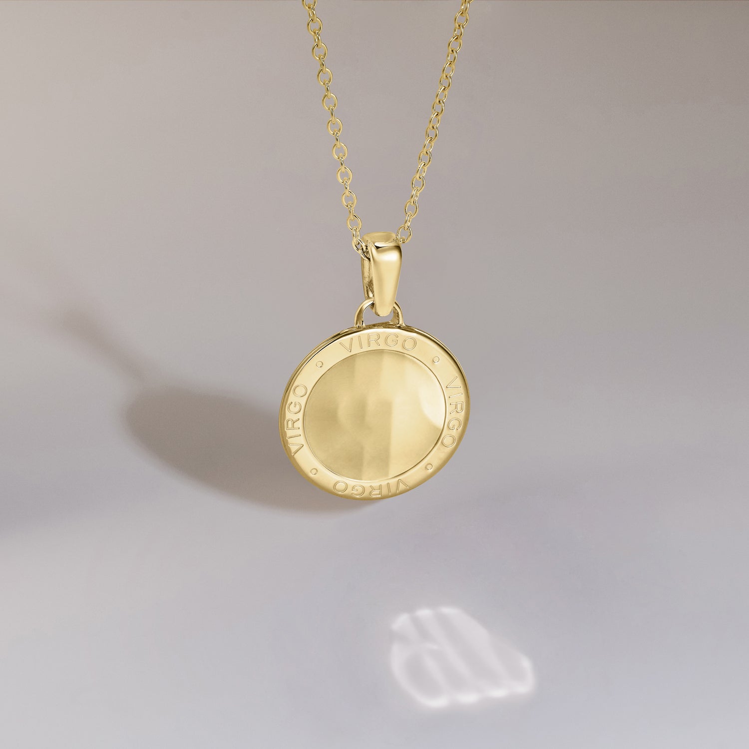 886 Royal Mint Necklaces 886 Caustic Virgo Pendant with Chain in 18ct Yellow Gold