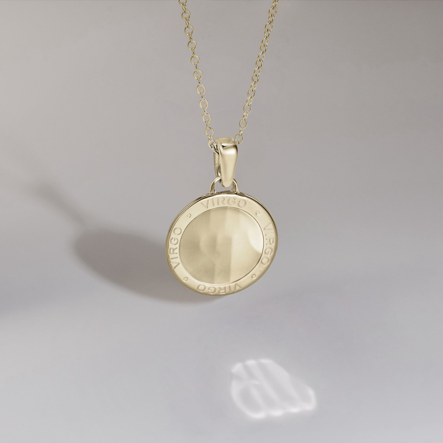 886 Royal Mint Necklaces 886 Caustic Virgo Pendant with Chain in 9ct Yellow Gold