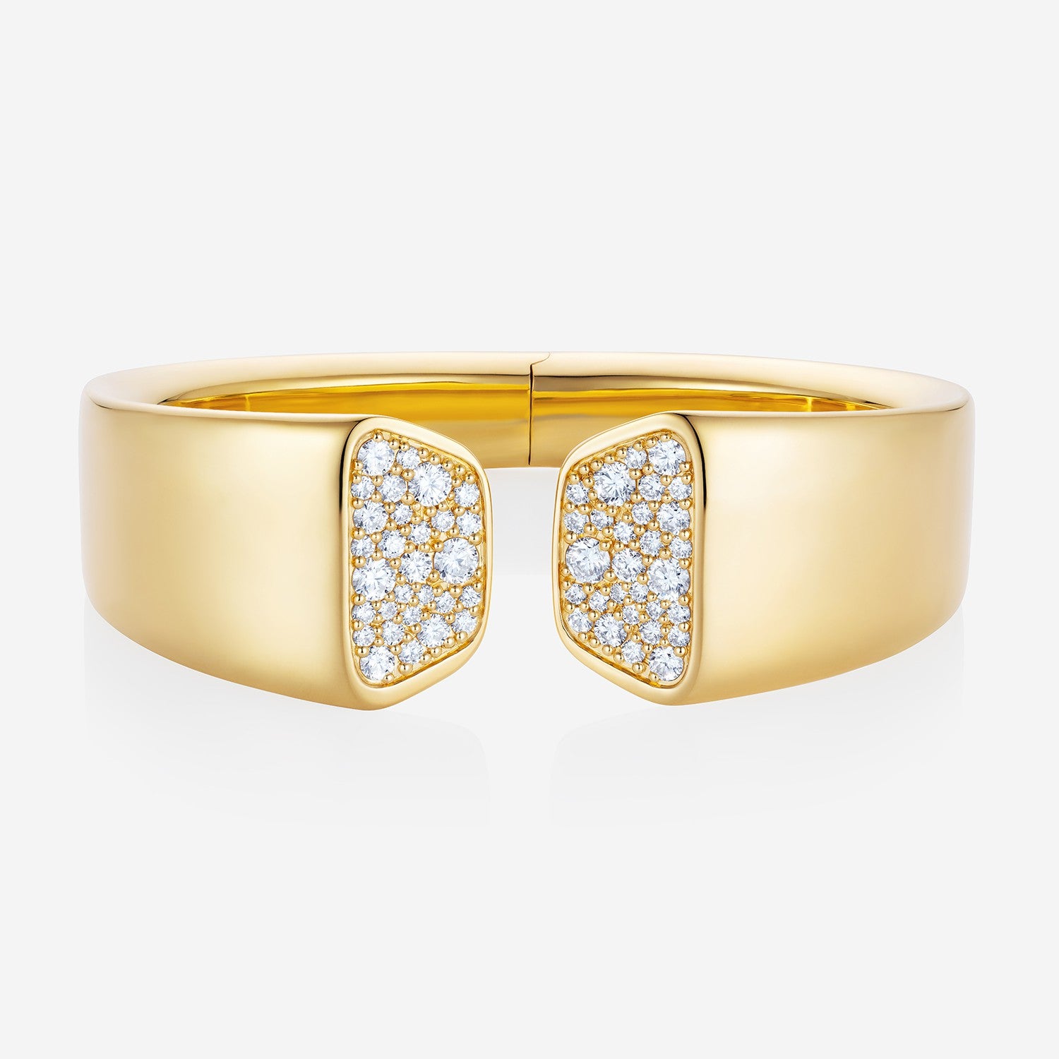 886 Royal Mint Bracelet Small Aurum Bullion Pavé Open Cuff, 18ct Yellow Gold