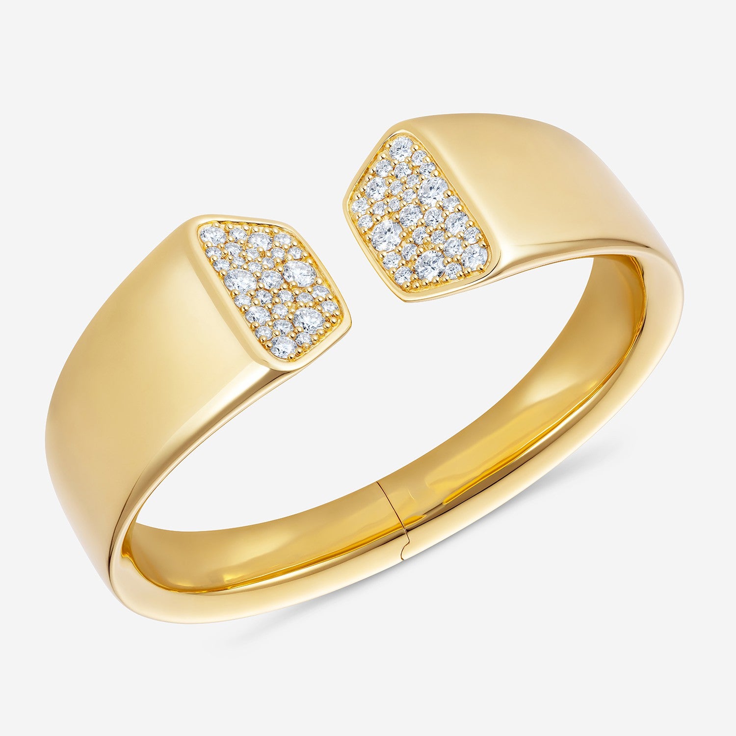 886 Royal Mint Bracelet Small Aurum Bullion Pavé Open Cuff, 18ct Yellow Gold