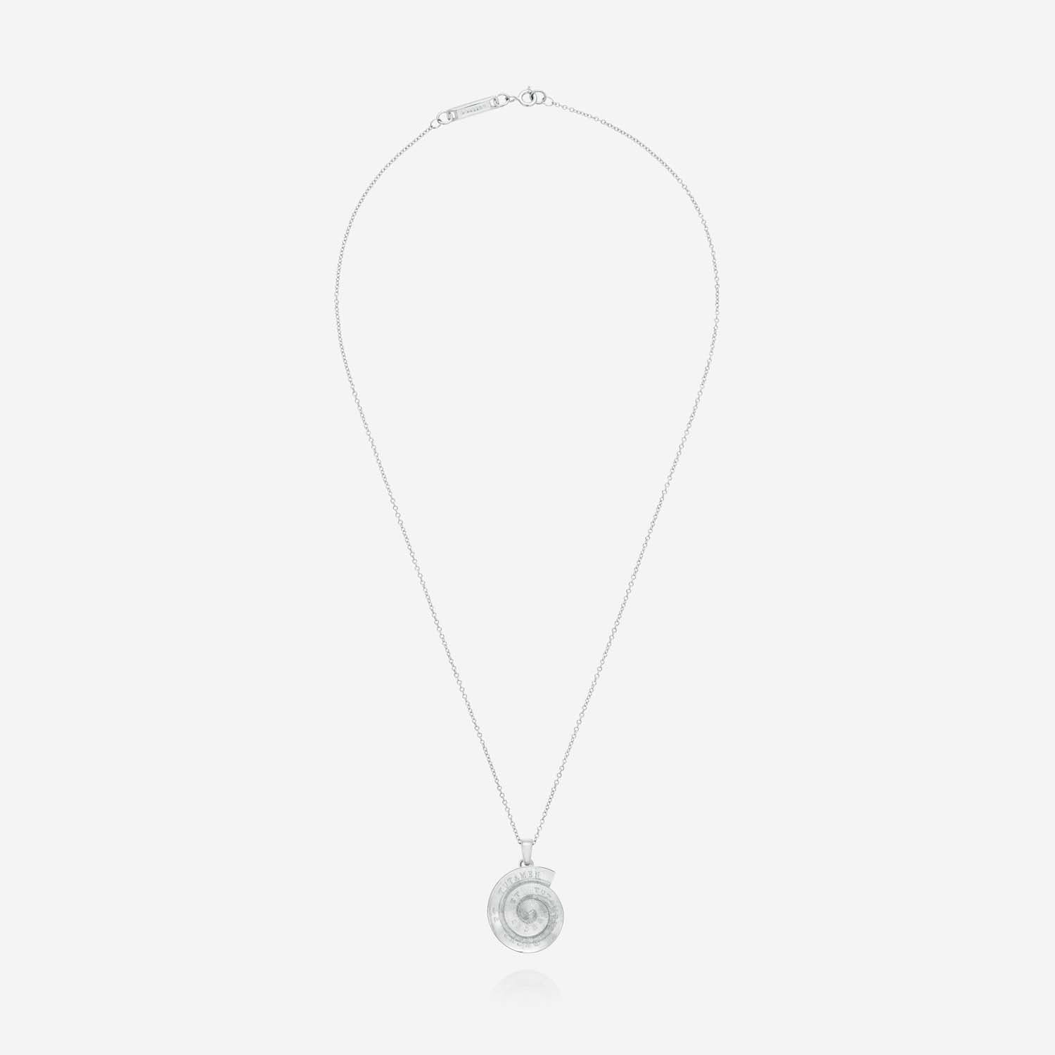 886 Royal Mint Necklaces Tutamen Spiral Pendant with Chain Silver