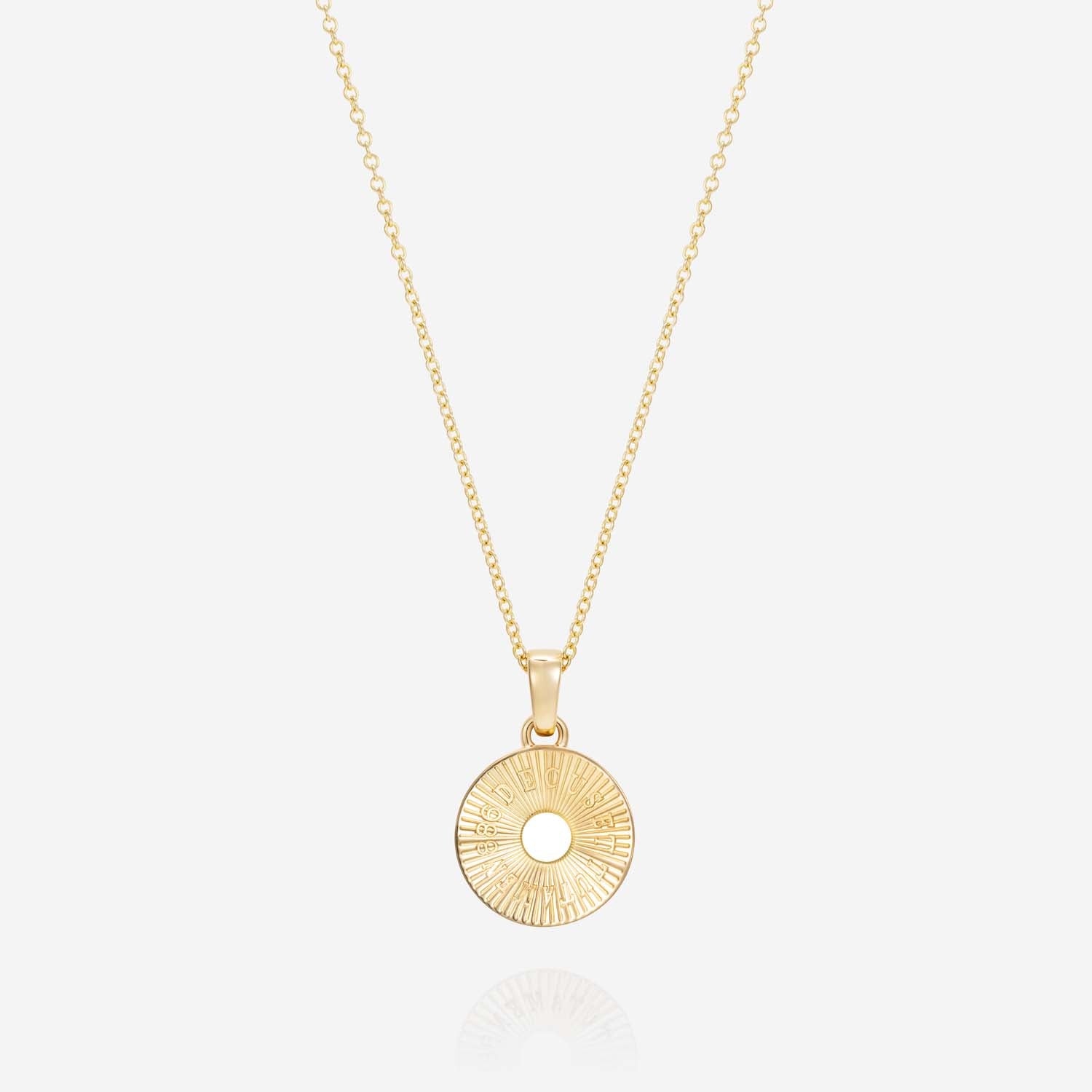 886 Royal Mint Necklaces Tutamen Round Pendant with Chain 18ct Yellow Gold