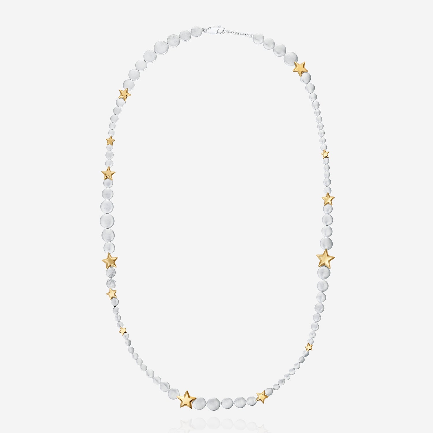 886 Royal Mint Necklaces Night Sky Necklace in 20 inch Silver & 9ct Yellow Gold