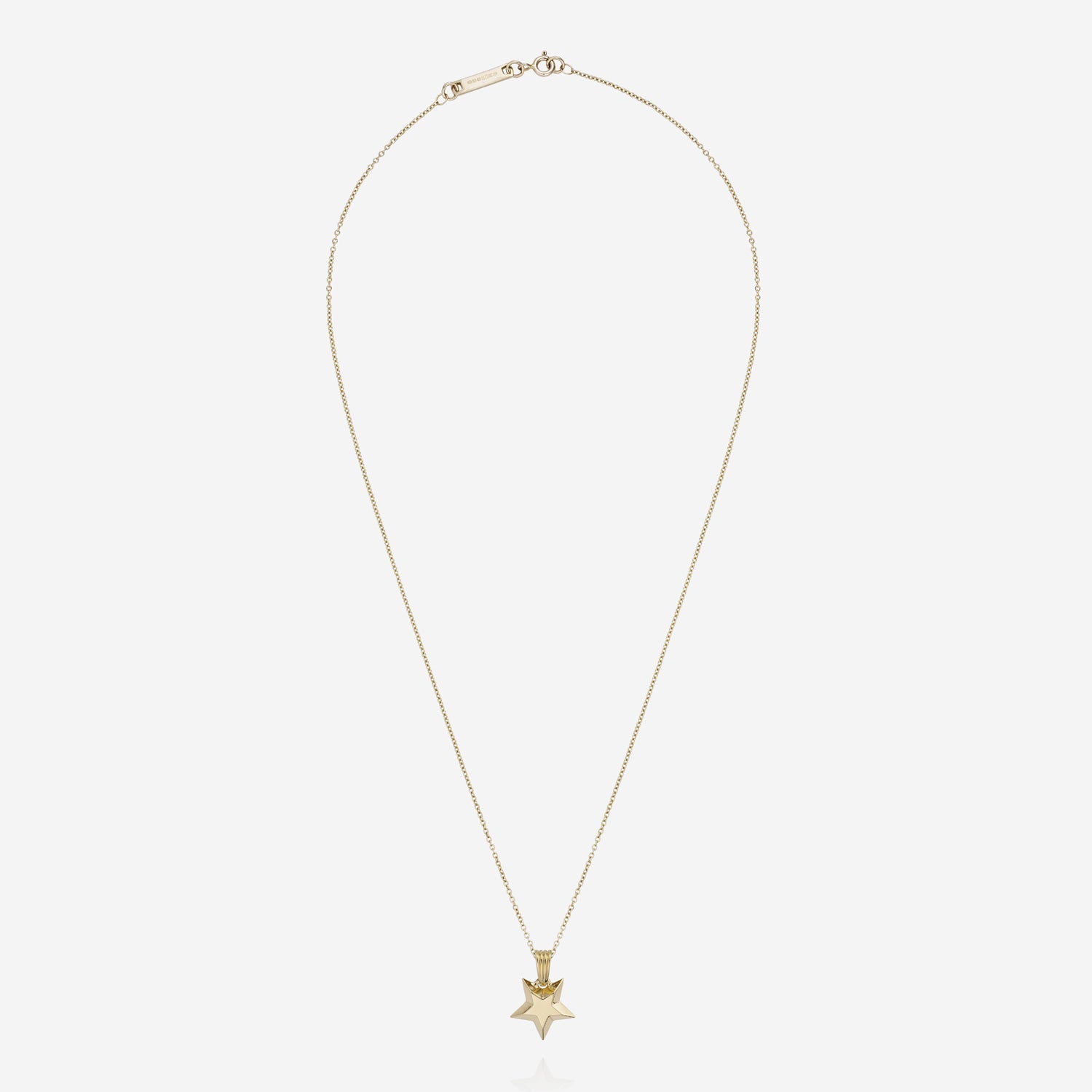 886 Royal Mint Necklaces Shooting Star Pendant with 18 inch Trace Chain 9ct Yellow Gold