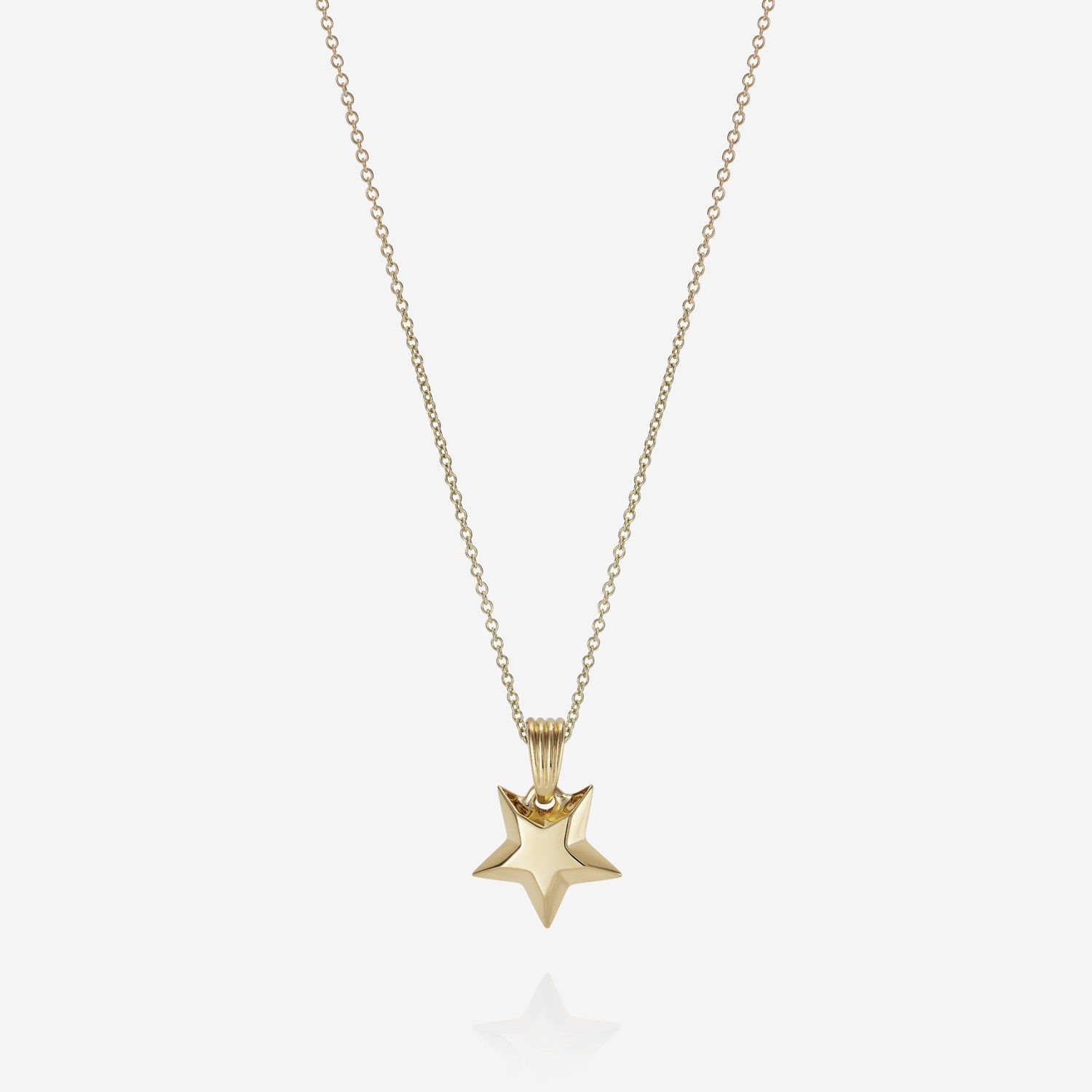 886 Royal Mint Necklaces Shooting Star Pendant with 18 inch Trace Chain 9ct Yellow Gold