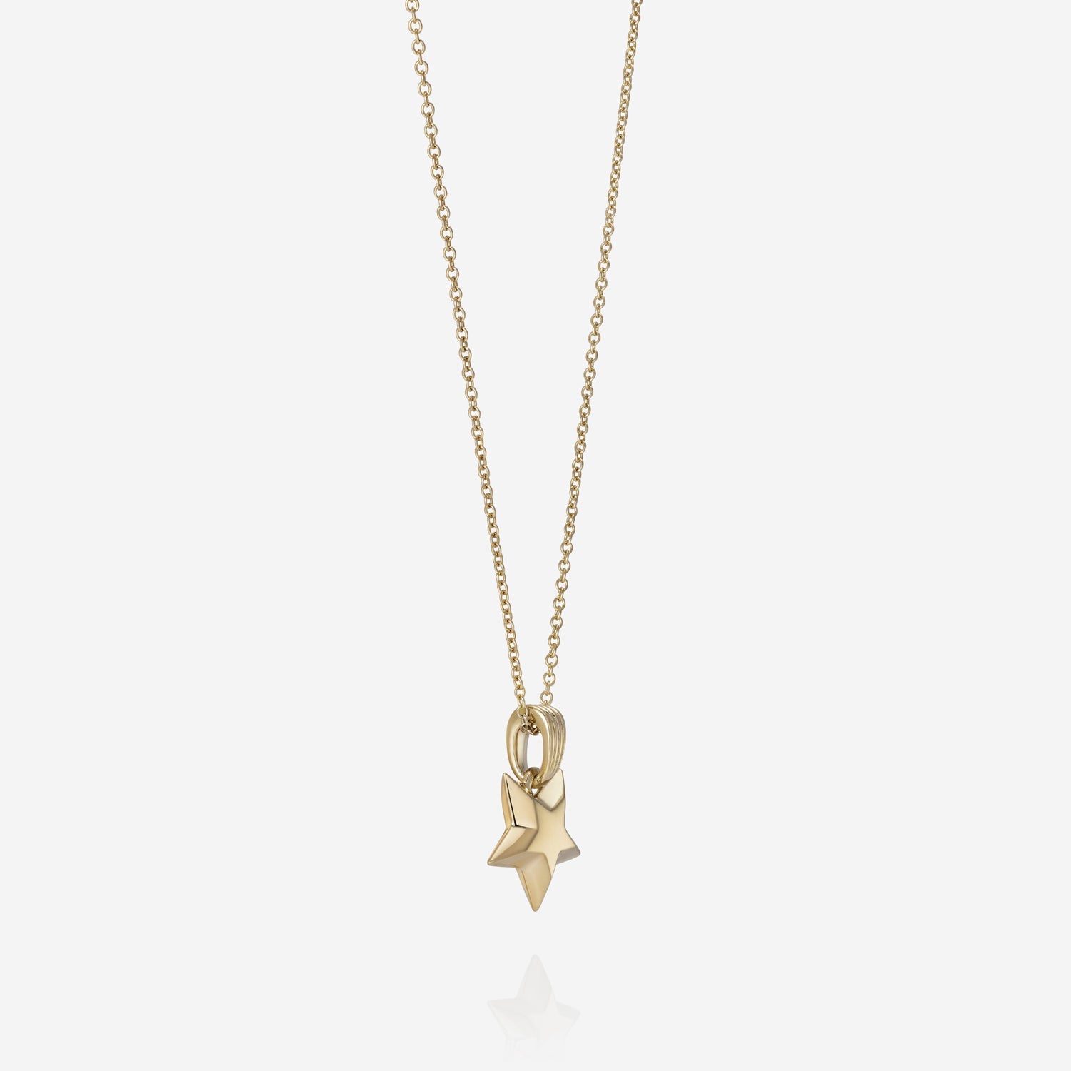 886 Royal Mint Necklaces Shooting Star Pendant with 18 inch Trace Chain 9ct Yellow Gold